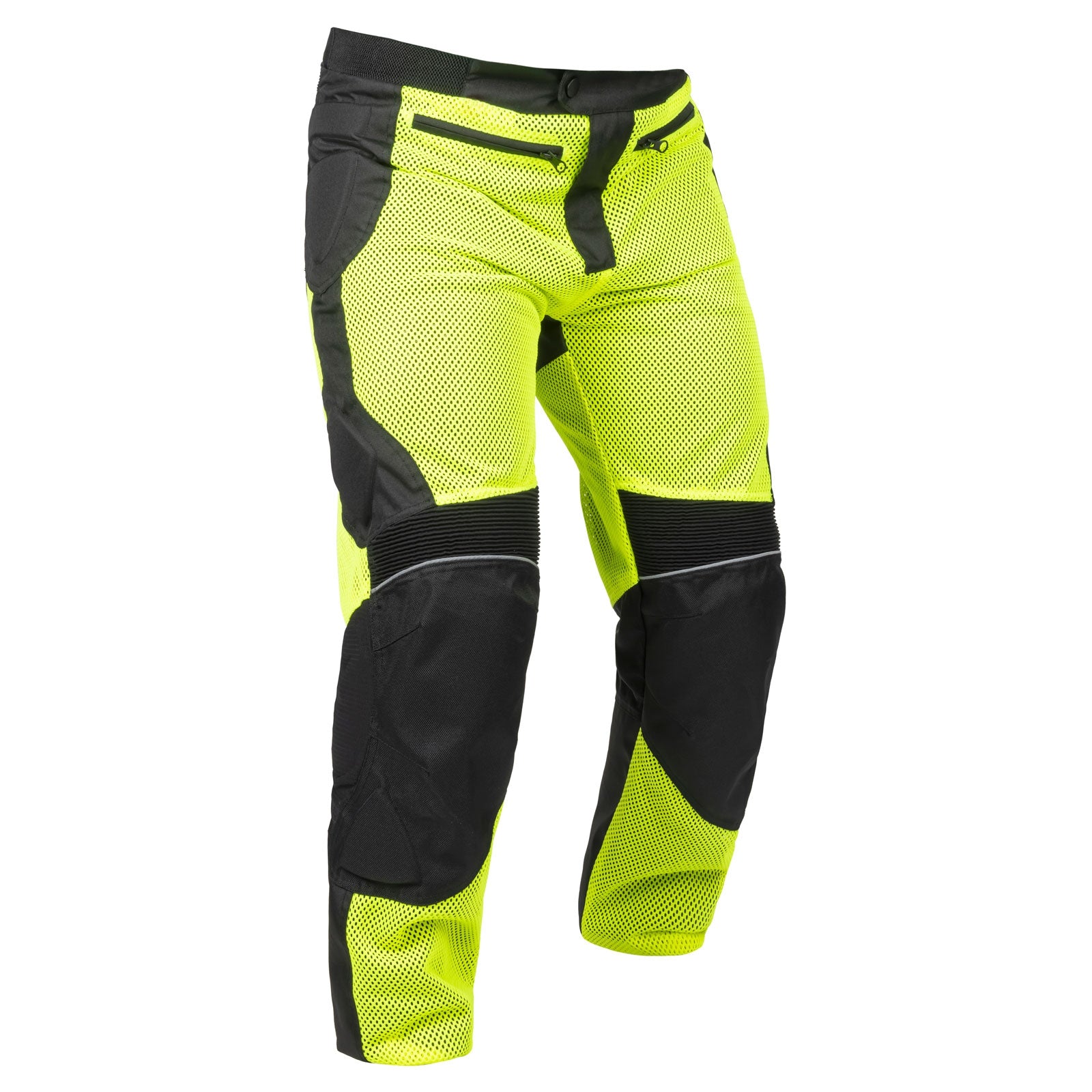 Pantalone In Rette riding pants featuring flow-through mesh and CE approved knee armor, designed for comfort and safety.