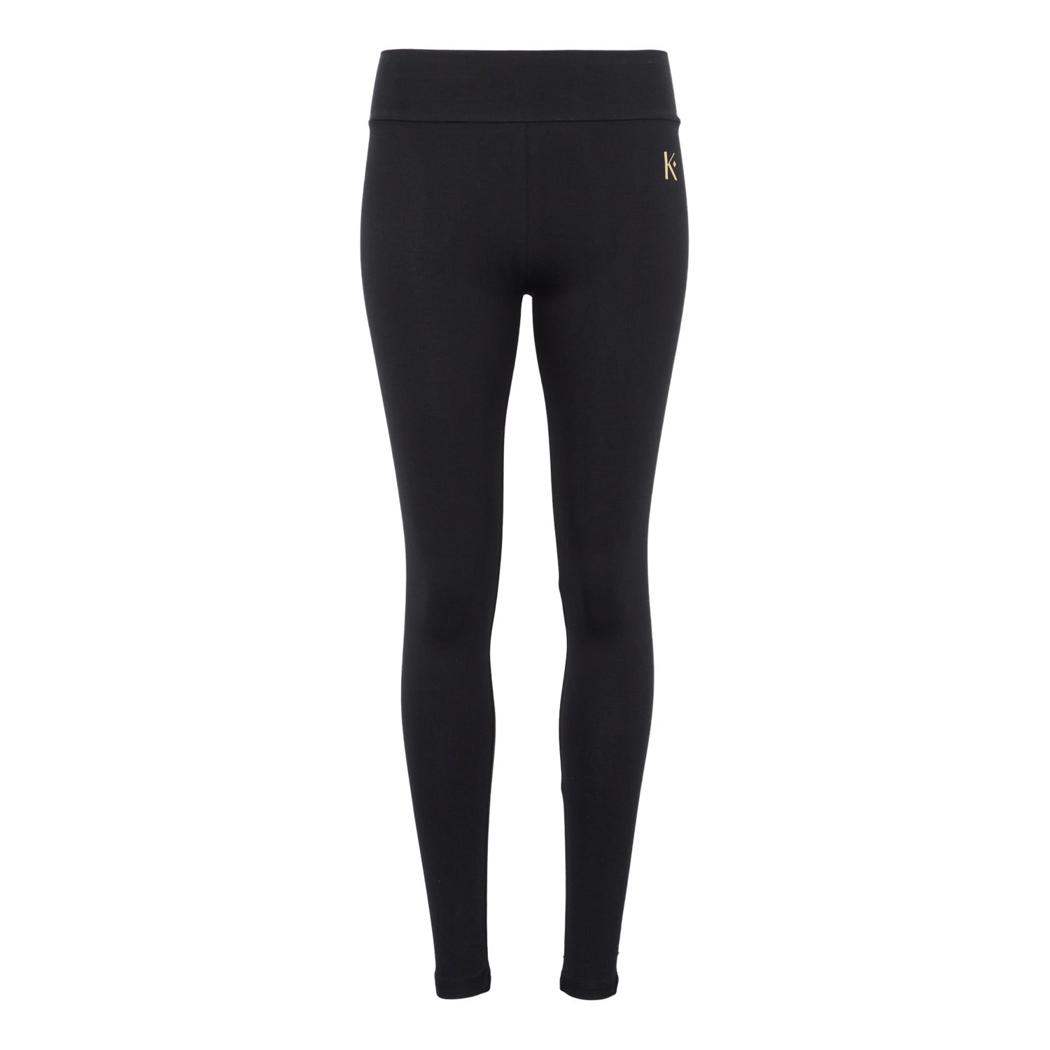 Legging Mystérieuse en Coton Bio, noir, élégant et confortable, parfait pour le yoga et les activités sportives.