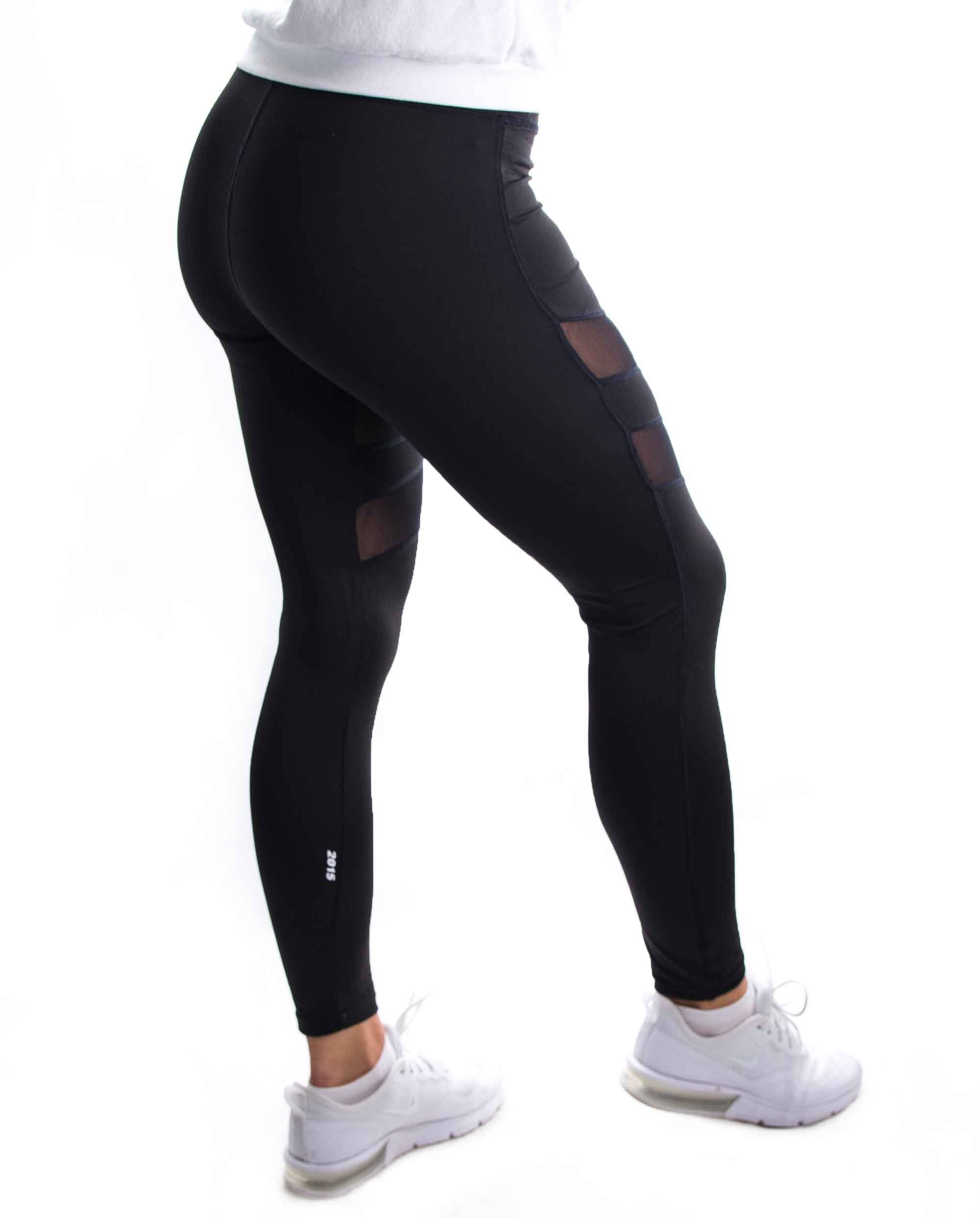 Black women's leggings 2k15, showcasing breathable fabric and stylish design, perfect for workouts.