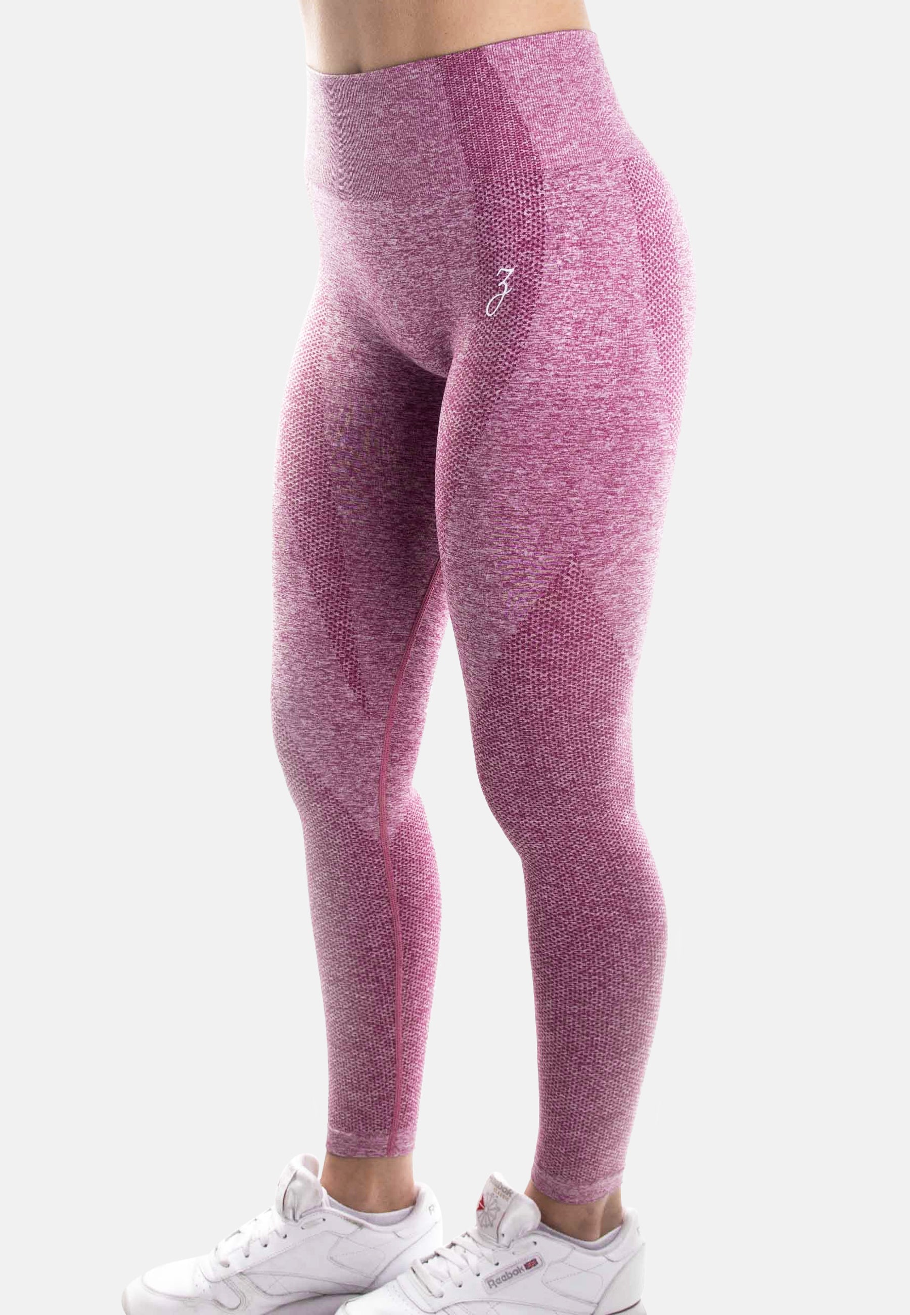 Damen Leggings Dynamic in Pink mit hohem Bund, ideal für Training und Entspannung, figurbetont und nahtlos verarbeitet.