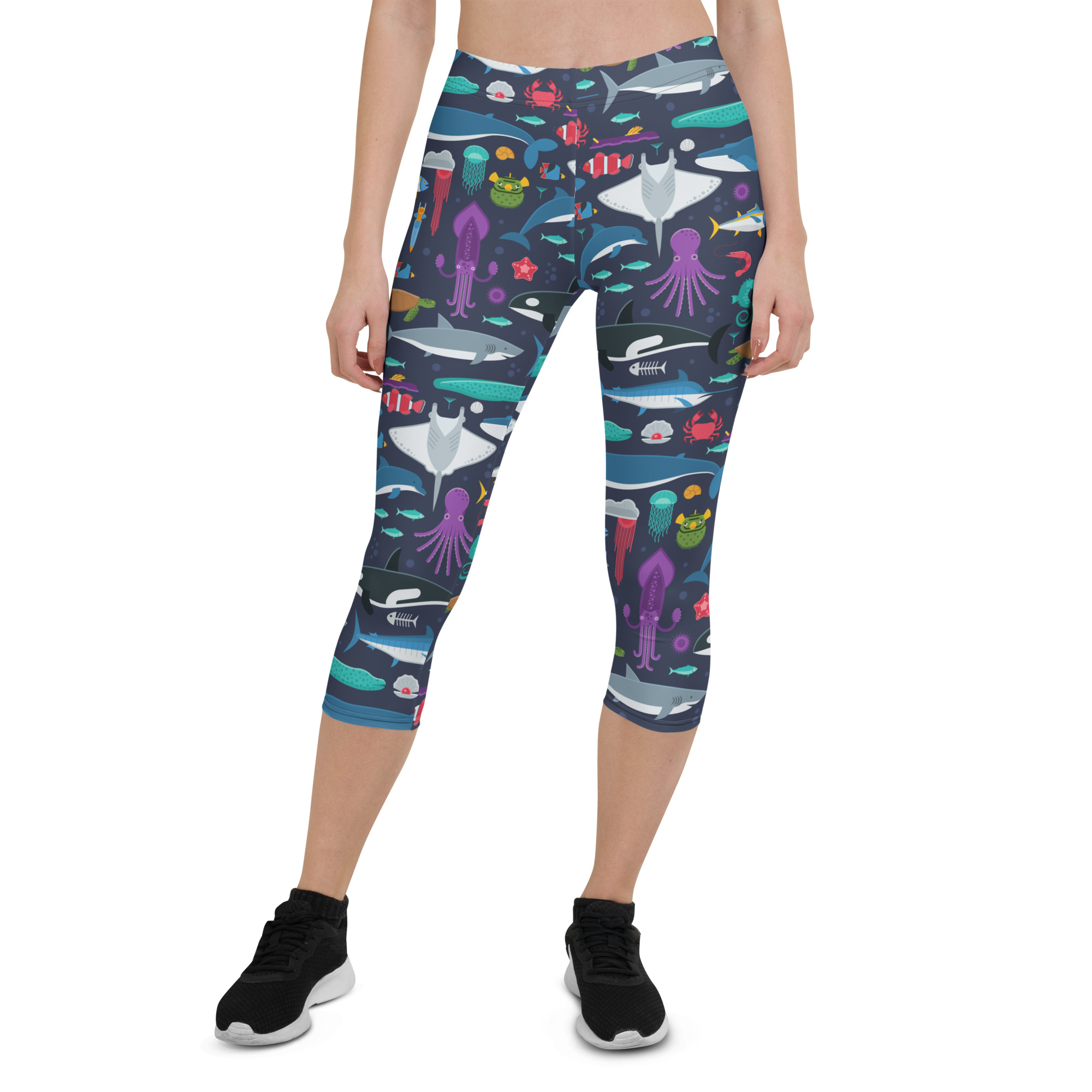 Main Marine Life Capri Leggings for Women image