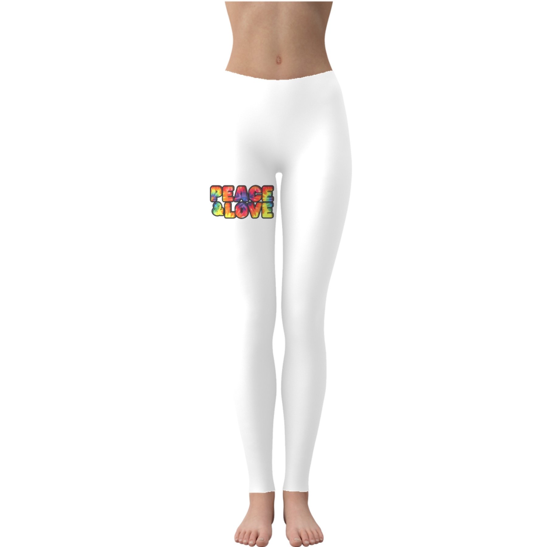 Main Peace & Love Graphic Style Leggings image