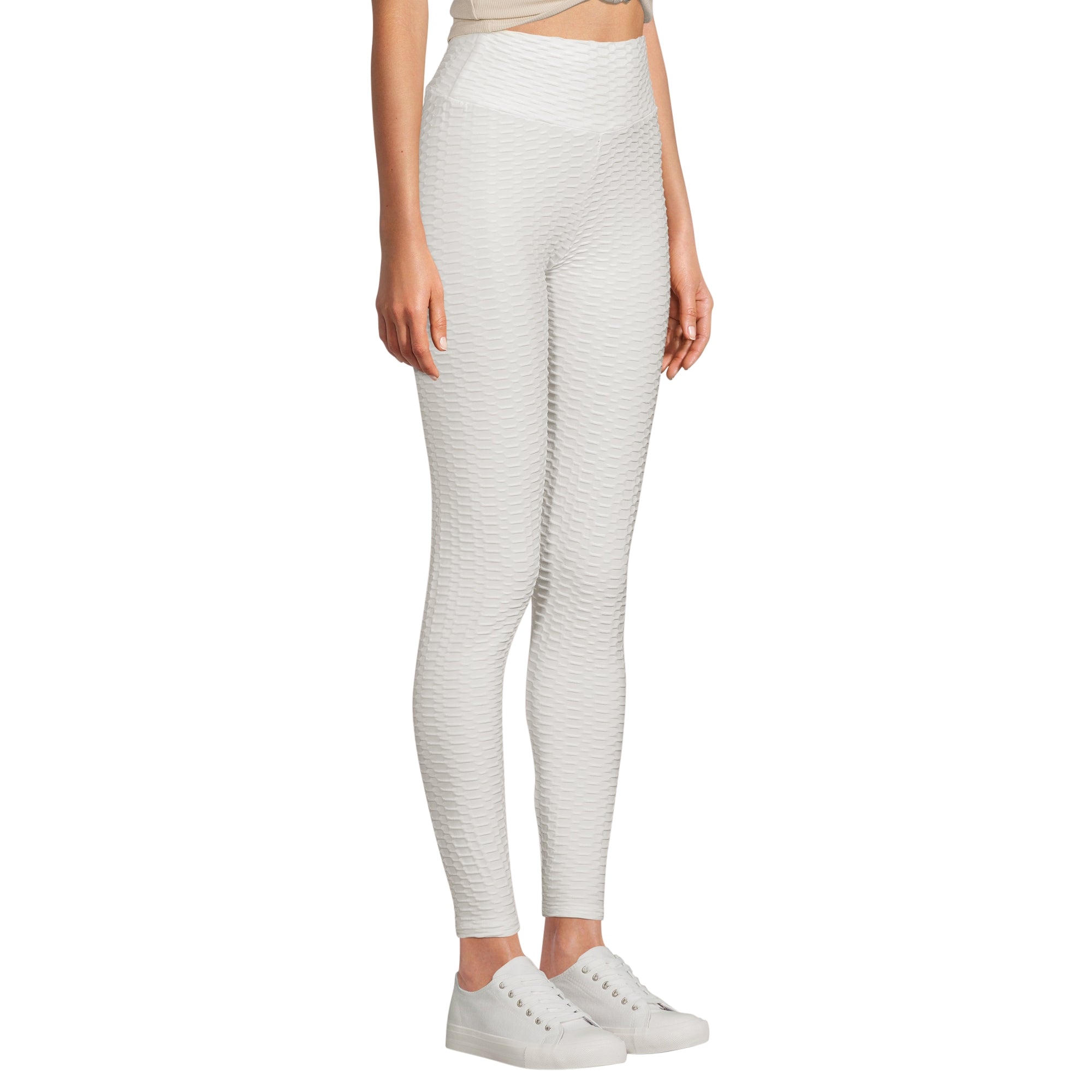 Main SOBEYO Womens'  Legging Bubble Stretchable White image