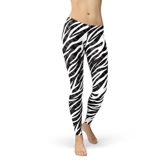 Main Womens Zebra Stripes Leggings image