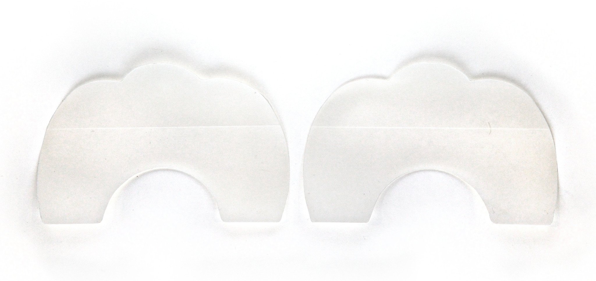 The Perk Up adhesive breast lifts in clear color, showcasing their unique design for instant breast support and lift.