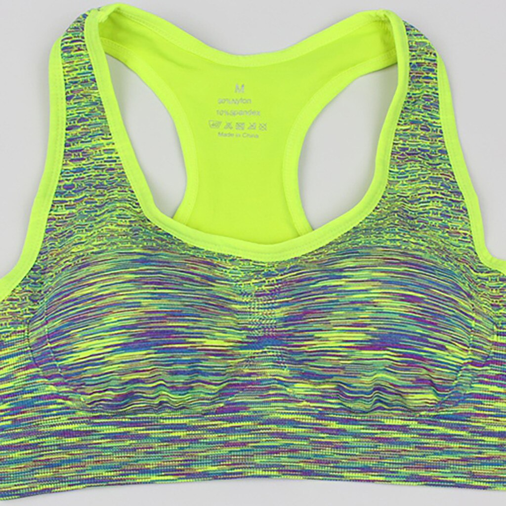 Women Sports High Stretch Bra in various colors, showcasing seamless design and comfortable fit for active wear.