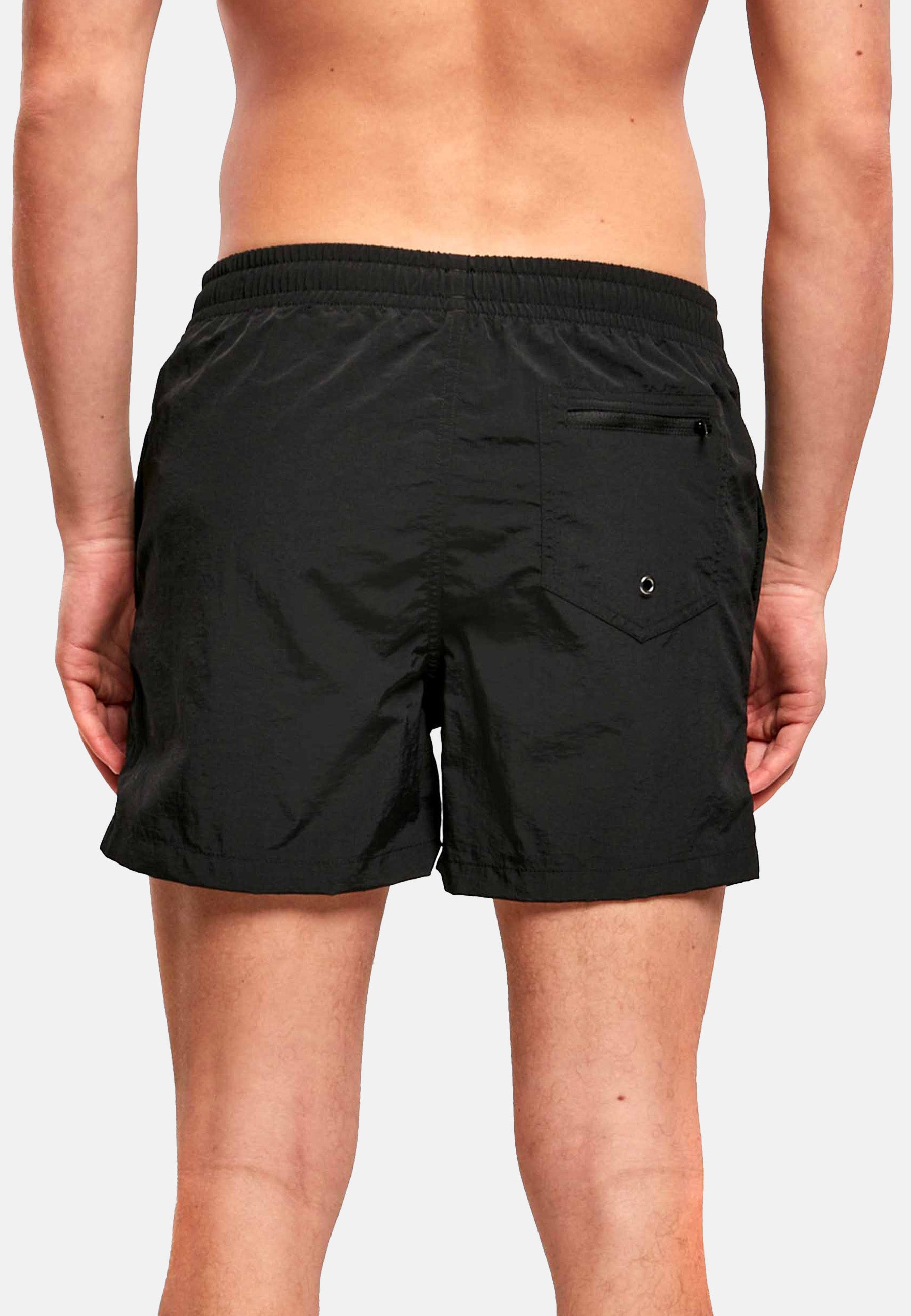 Men's Beach Shorts ICON in four stylish colors, featuring a zippered back pocket and made from lightweight, quick-drying fabric.