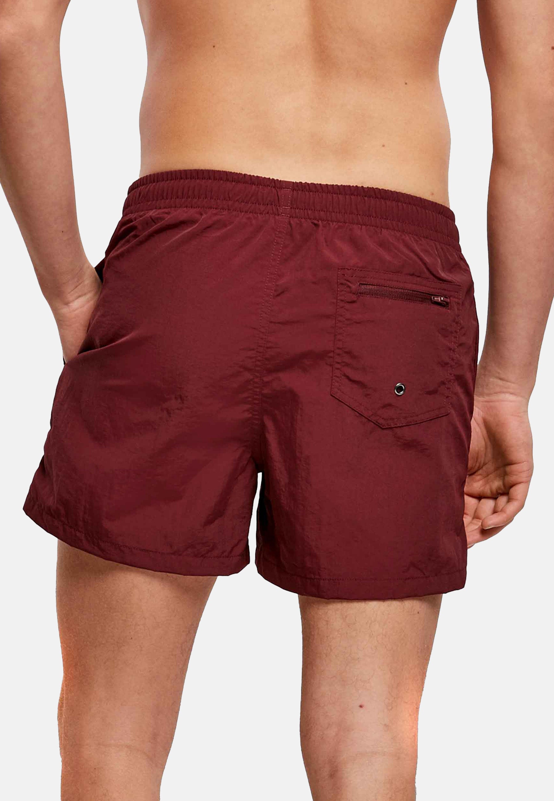 Men's Beach Shorts ICON in four stylish colors, featuring a zippered back pocket and made from lightweight, quick-drying fabric.