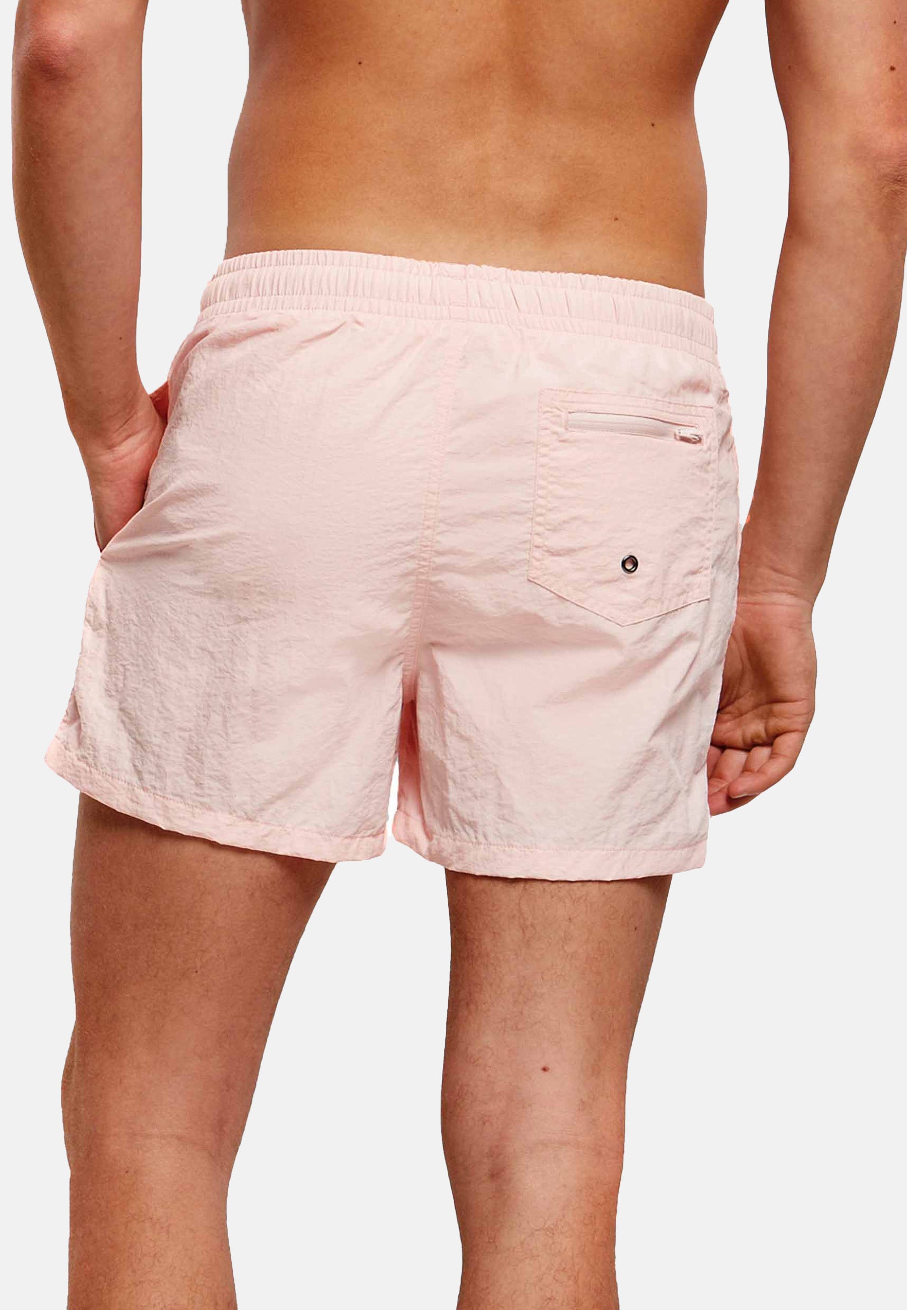 Men's Beach Shorts ICON in four stylish colors, featuring a zippered back pocket and made from lightweight, quick-drying fabric.