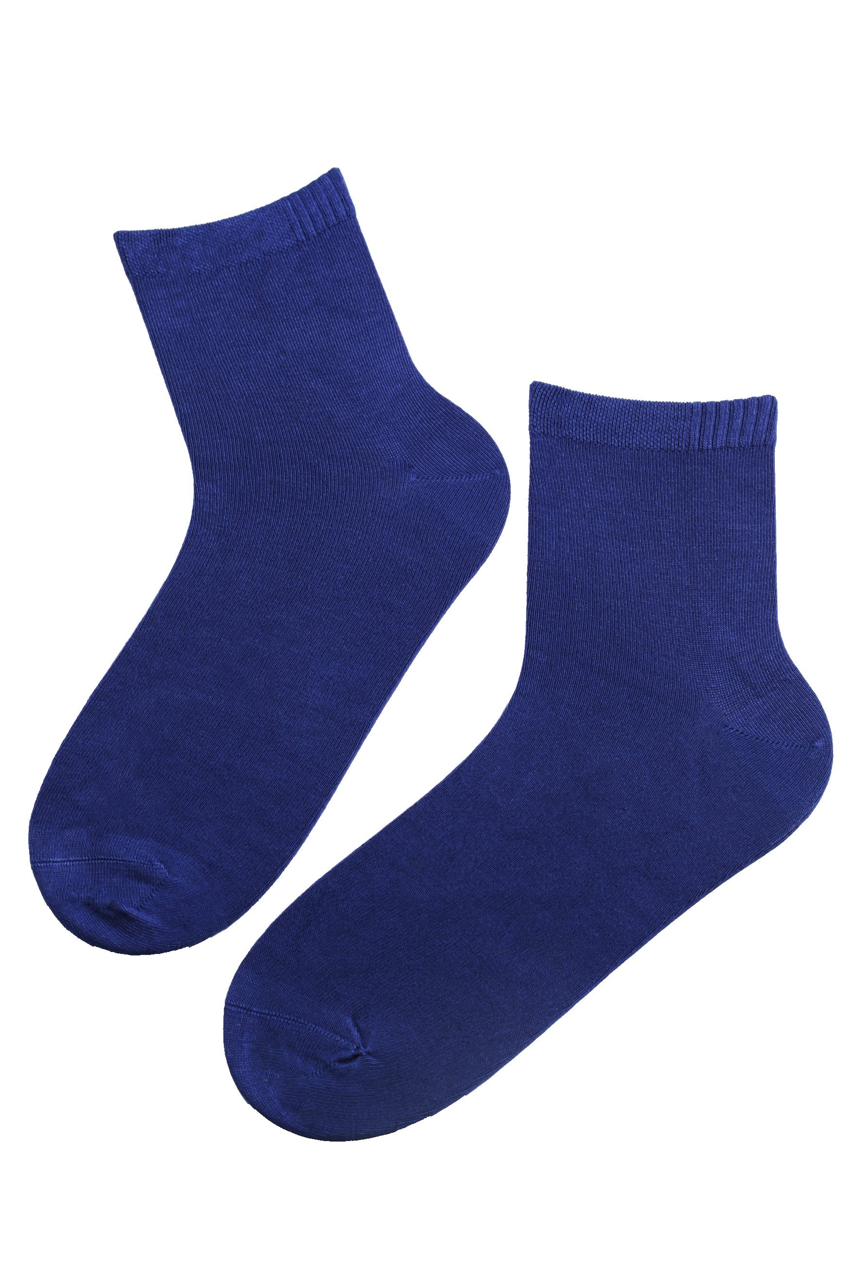 ALEX dark blue viscose socks for men, showcasing a soft bamboo fiber texture and low-cut design.