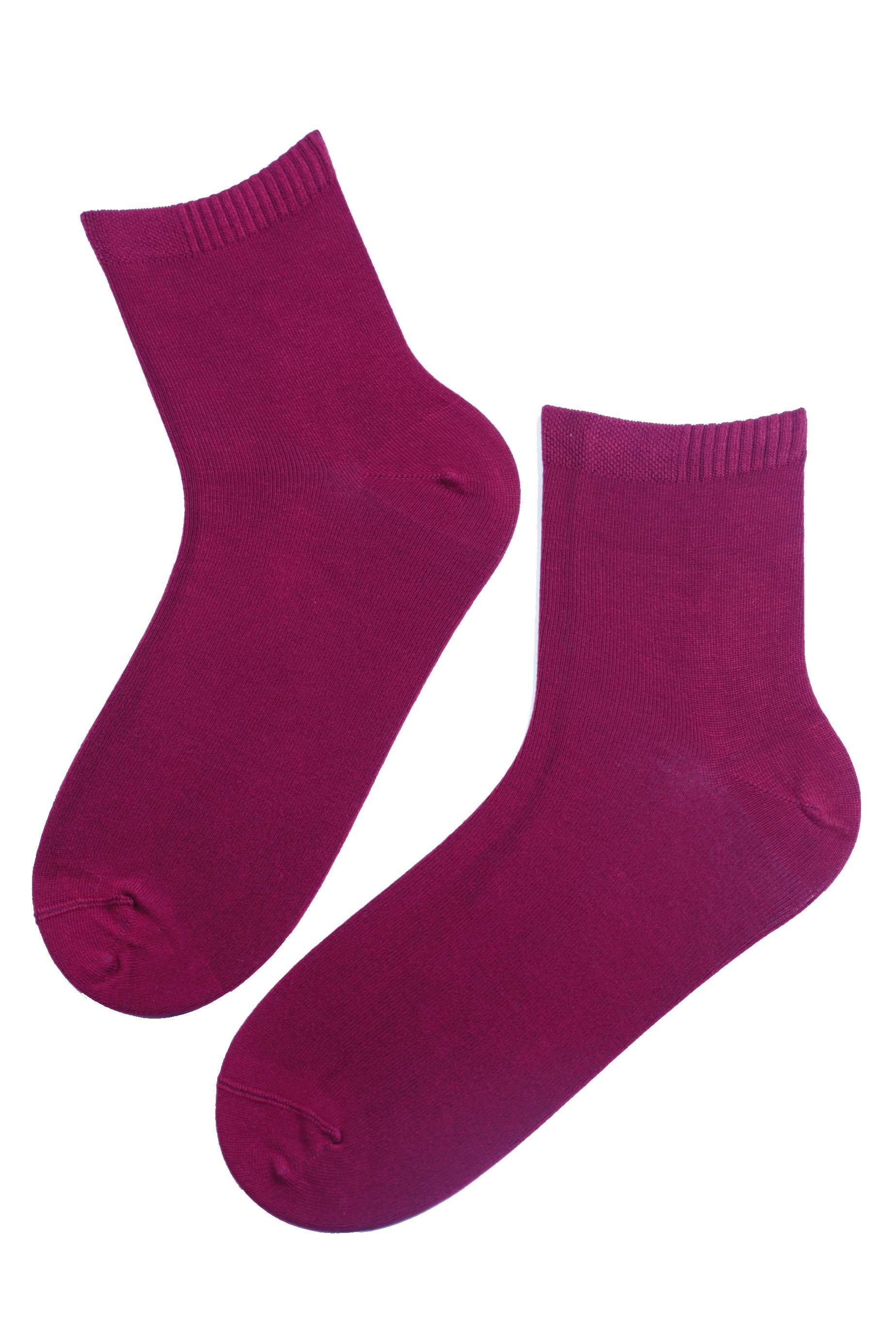 A pair of ALEX purple viscose socks for men, showcasing their soft bamboo fiber texture and low-cut design.