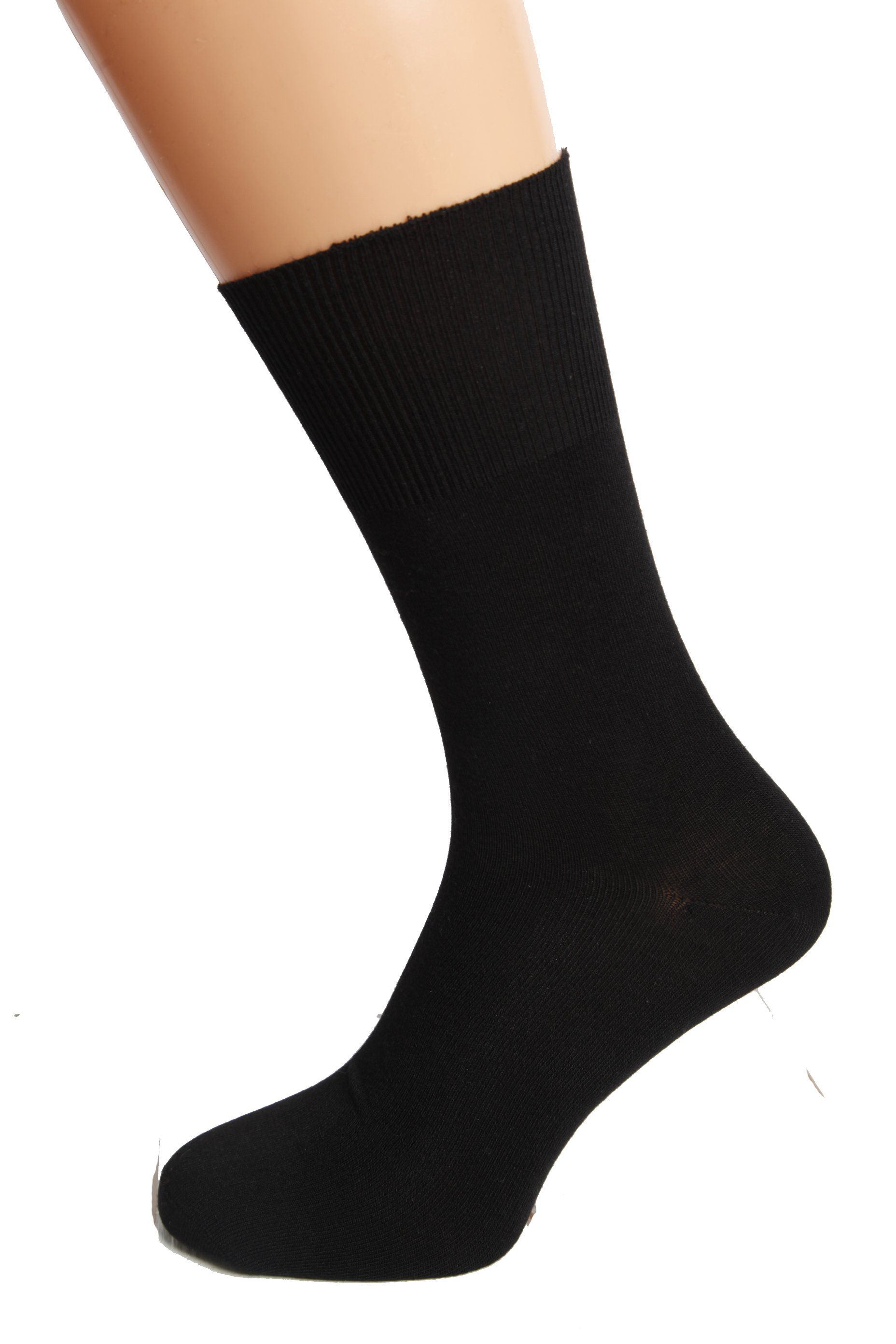 ALF black medical diabetics socks designed for comfort and breathability, featuring antibacterial properties and seamless design.