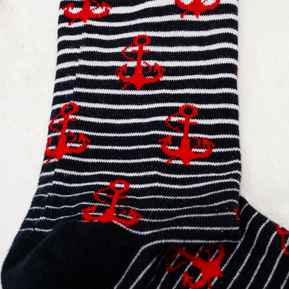 Anemoss Marine Collection Herren Socken Set in bunten Designs, bestehend aus drei Paar Socken aus natürlicher Baumwolle, ideal für jeden Anlass.