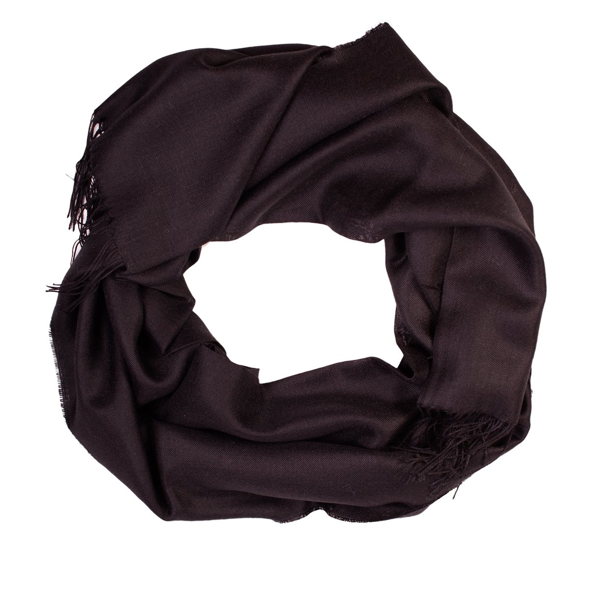 Luxurious black alpaca wool and silk shawl, showcasing its soft texture and elegant design, perfect for cold weather.