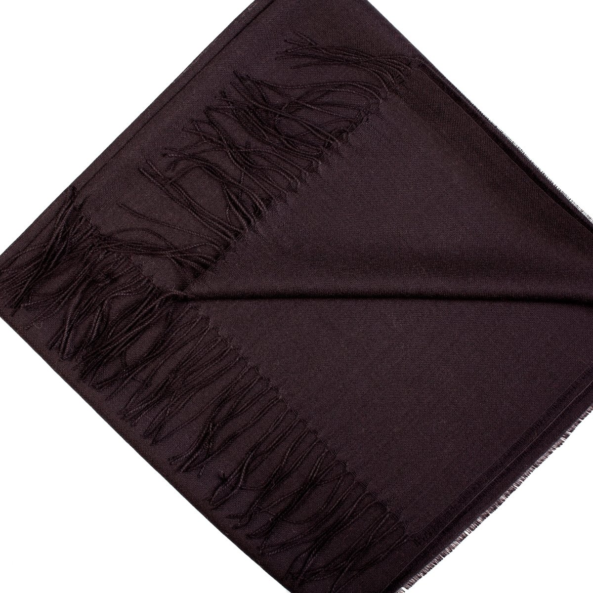 Luxurious black alpaca wool and silk shawl, showcasing its soft texture and elegant design, perfect for cold weather.