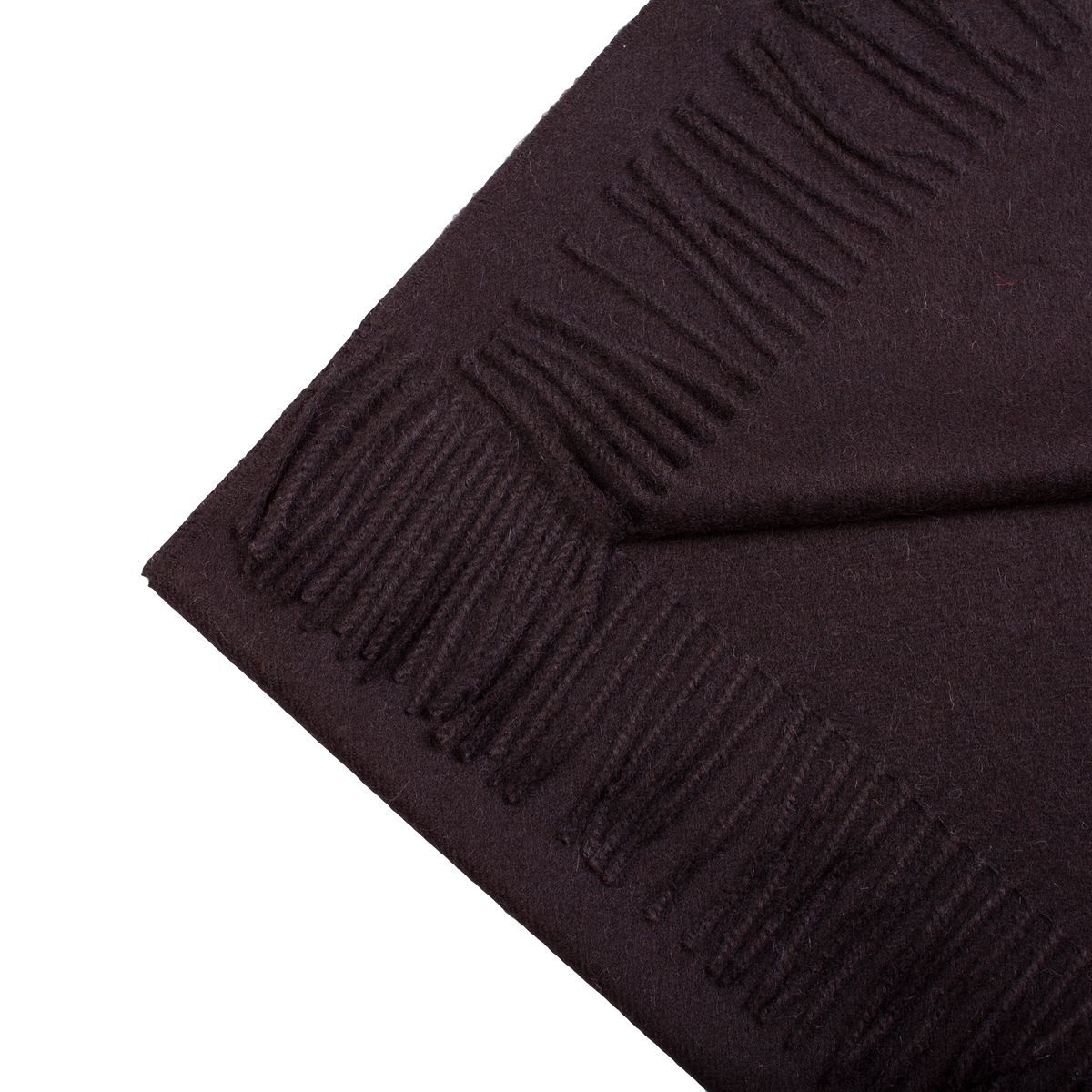 Luxurious black alpaca wool scarf made from 100% baby alpaca, showcasing its soft texture and elegant design.