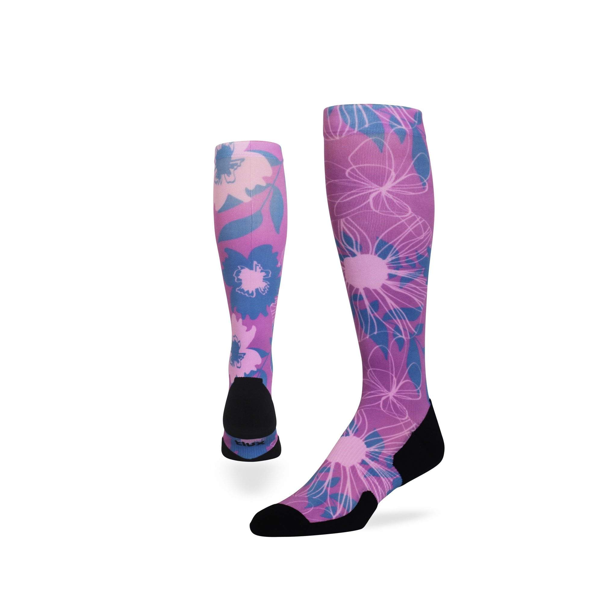 Bloom Run OTC Compression Socks featuring graduated compression technology for enhanced performance and comfort during running.