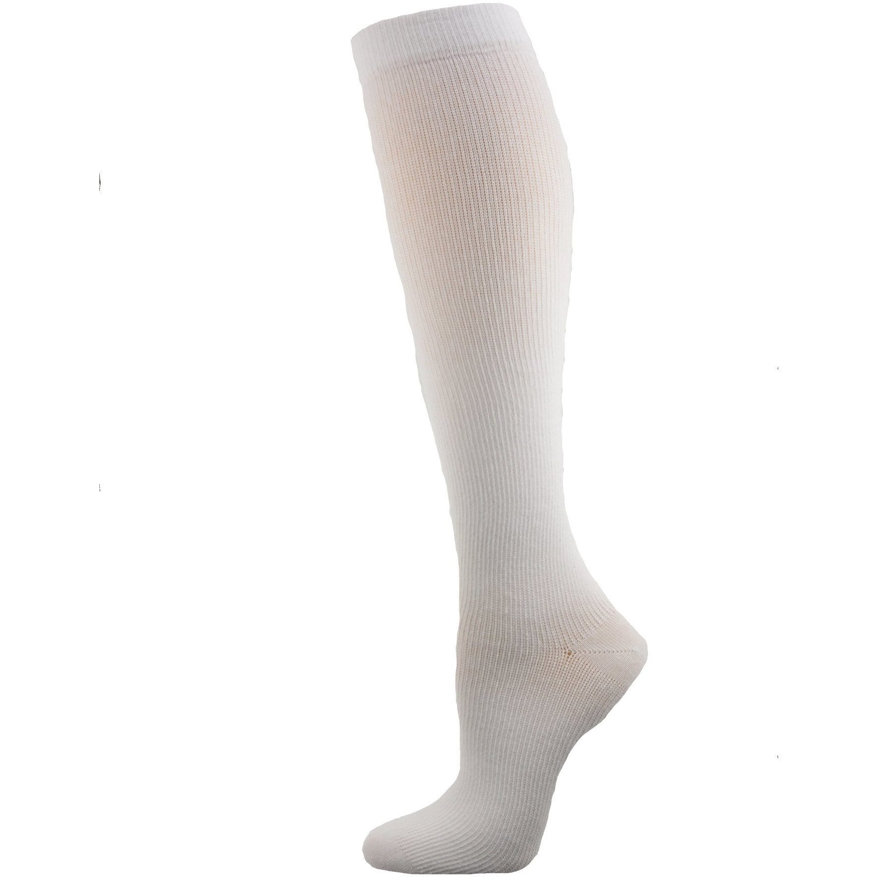 A pack of three Firm Compression Ultra Spun Knee-Hi socks, showcasing their soft texture and graduated compression design.