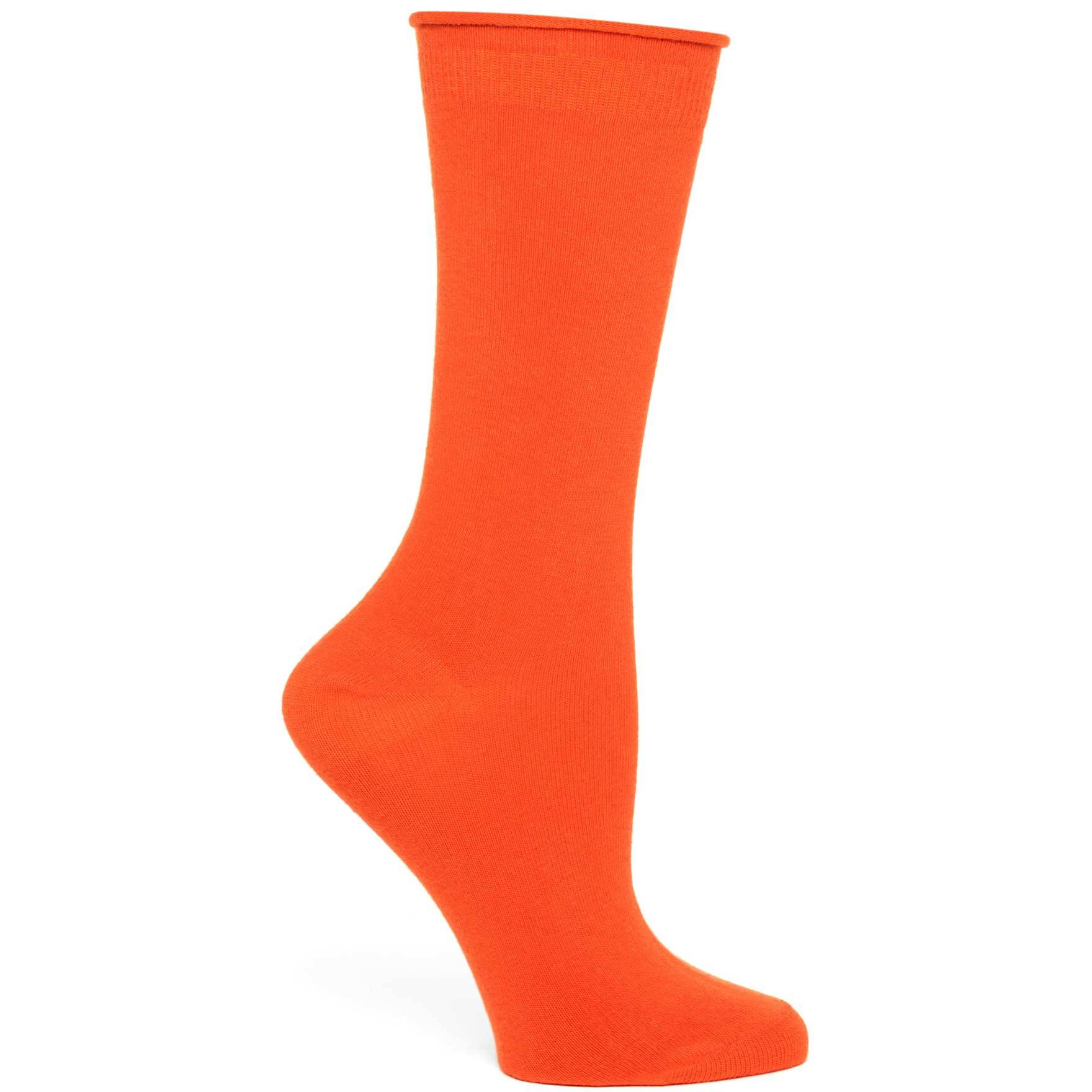 A pair of Mid Zone Crew Socks in various colors, showcasing their mid-calf length and soft cotton blend material.