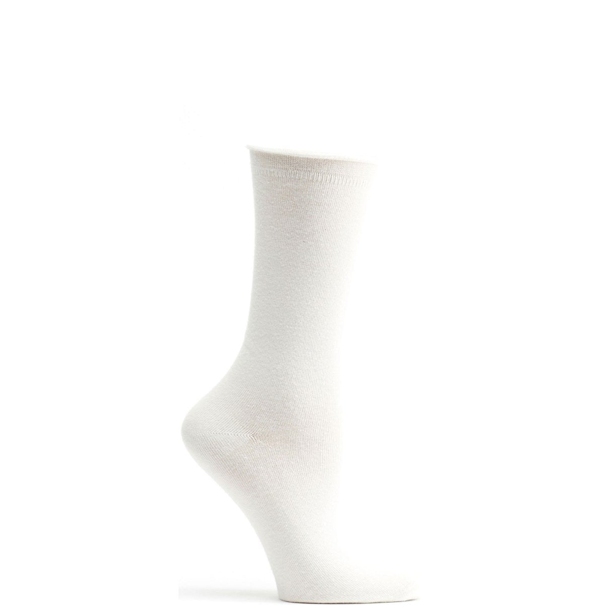 A pair of Mid Zone Crew Socks in various colors, showcasing their mid-calf length and soft cotton blend material.