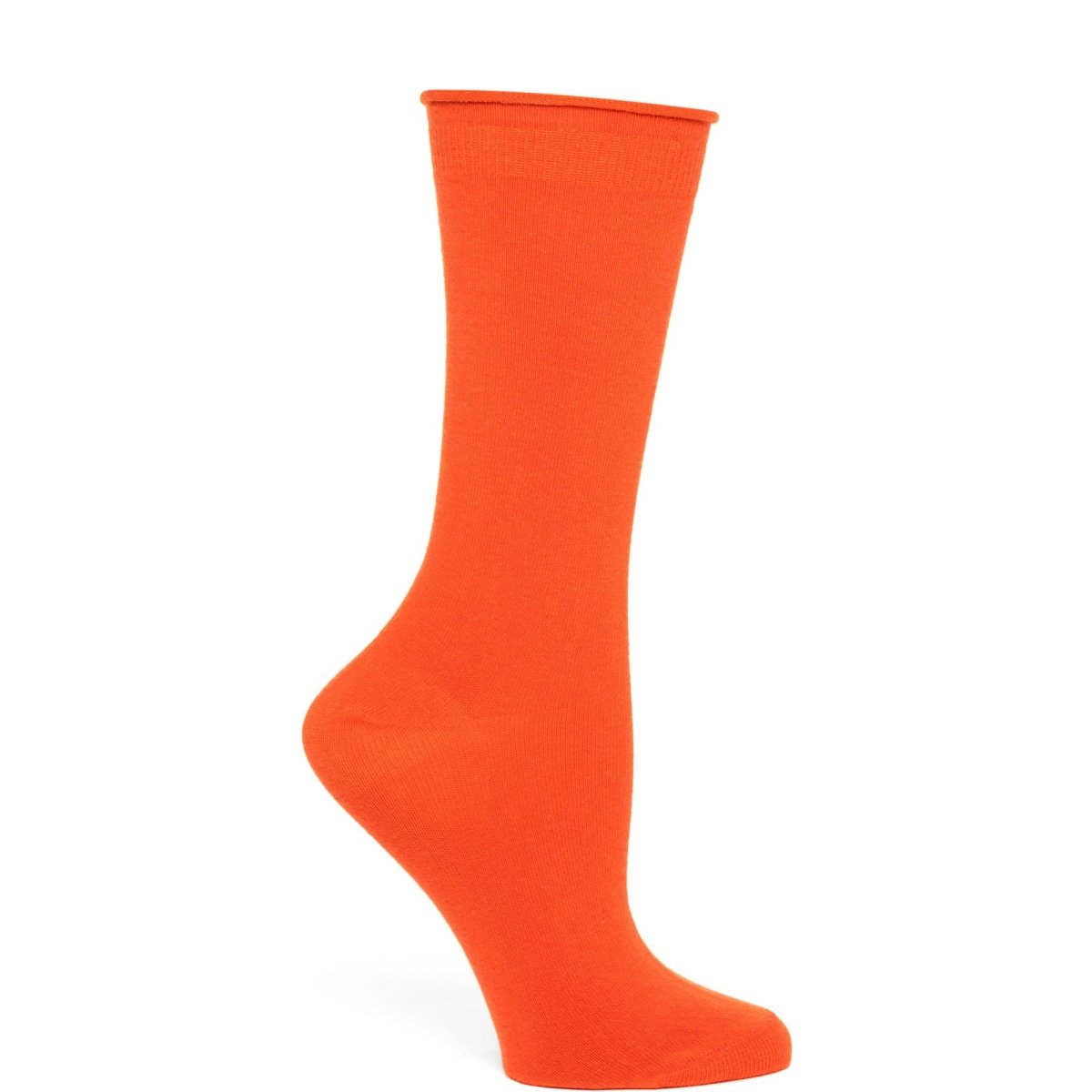 A pair of Mid Zone Crew Socks in various colors, showcasing their mid-calf length and soft cotton blend material.