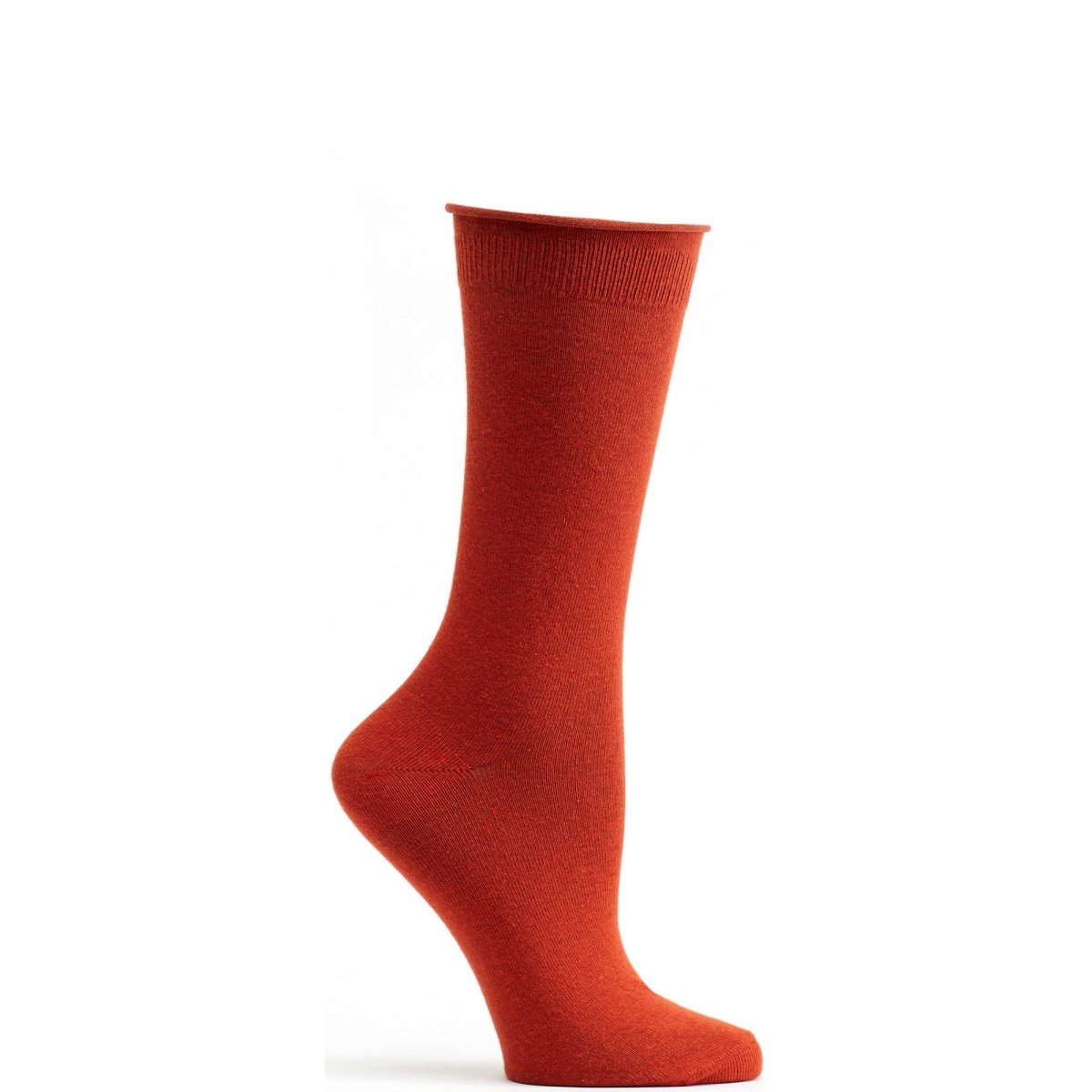 A pair of Mid Zone Crew Socks in various colors, showcasing their mid-calf length and soft cotton blend material.