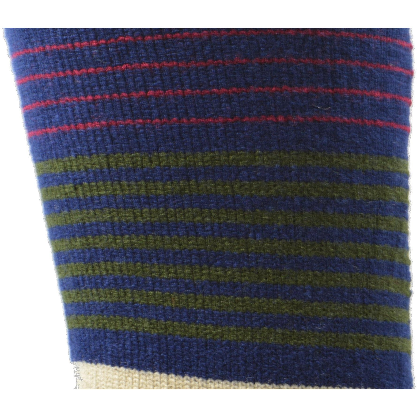 Multi Color Striped Acrylic Crew socks featuring vibrant stripes in various colors, made from soft high bulk acrylic material.