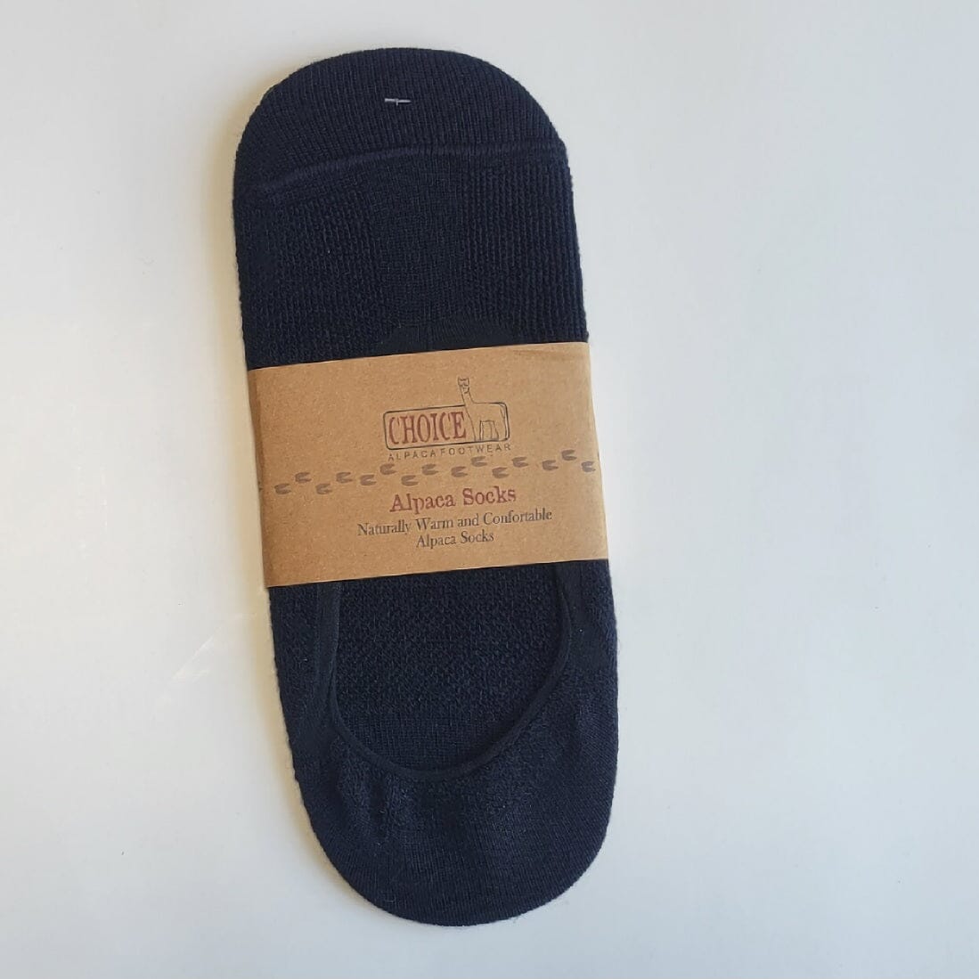 A pair of no-show alpaca socks showcasing their soft texture and hidden design, perfect for comfort and breathability.