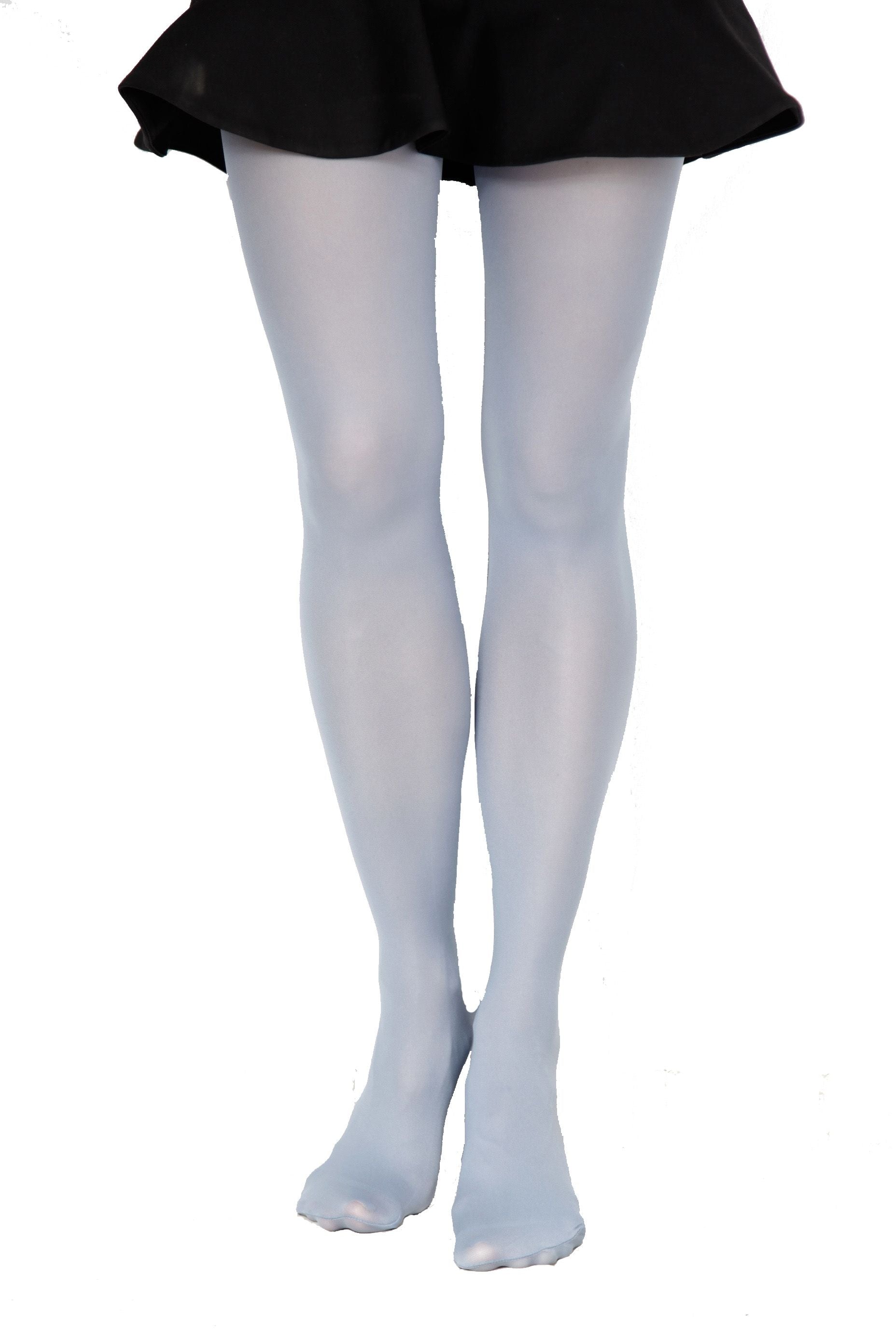 STIINA BLU COUNTRY 40DEN tights in dull blue color, showcasing soft microfiber fabric and comfortable gusset design.