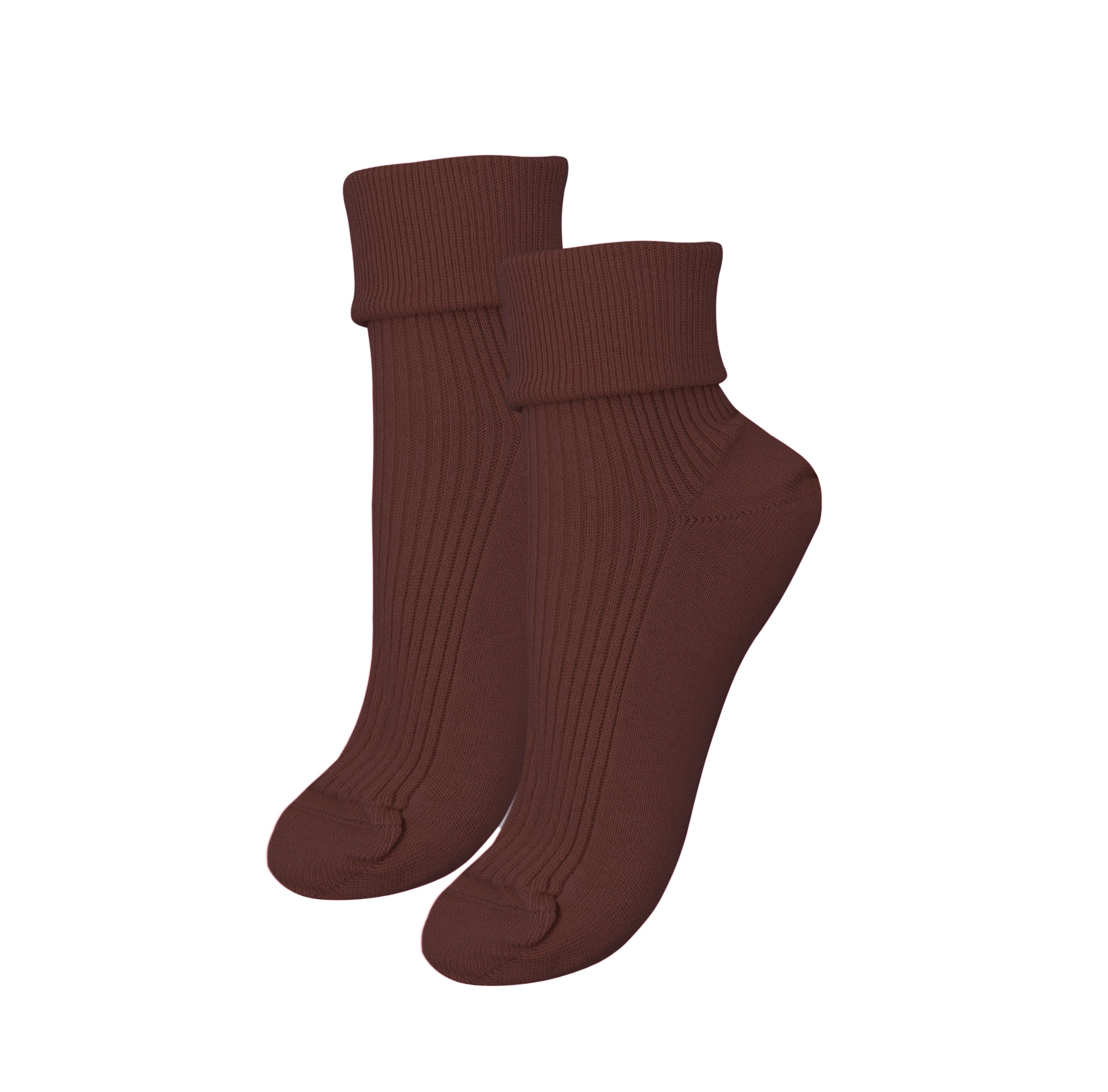 A pair of tittimitti® 100% Organic Combed Cotton Women's Socks in various colors, showcasing their luxurious texture and adjustable cuff design.