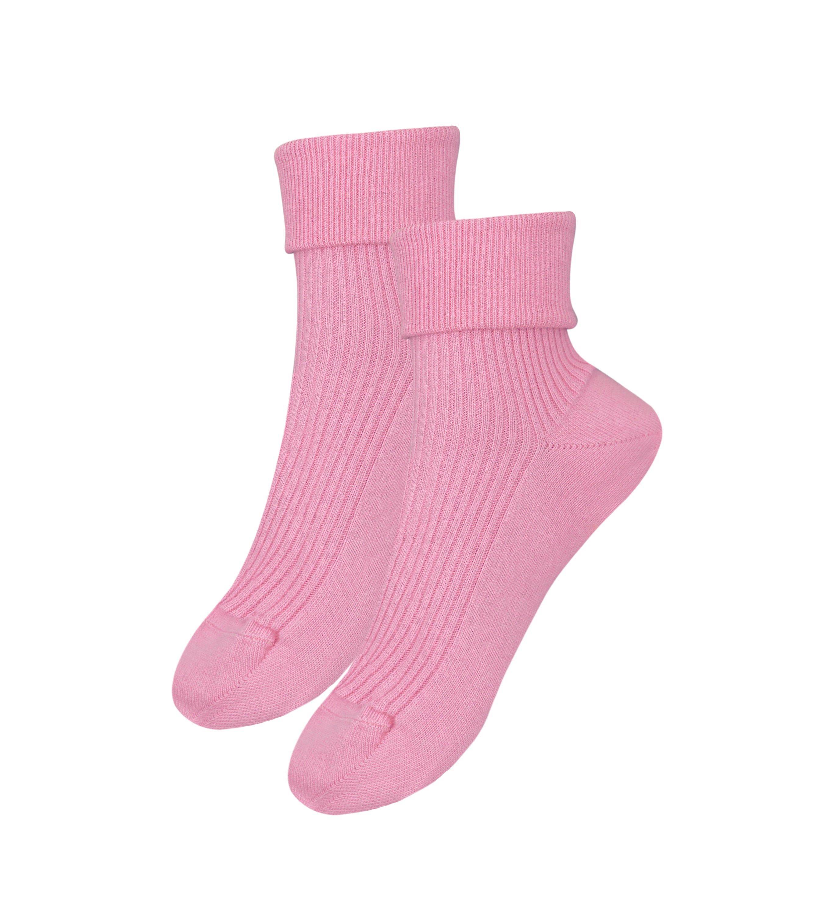 A pair of tittimitti® 100% Organic Combed Cotton Women's Socks in various colors, showcasing their luxurious texture and adjustable cuff design.