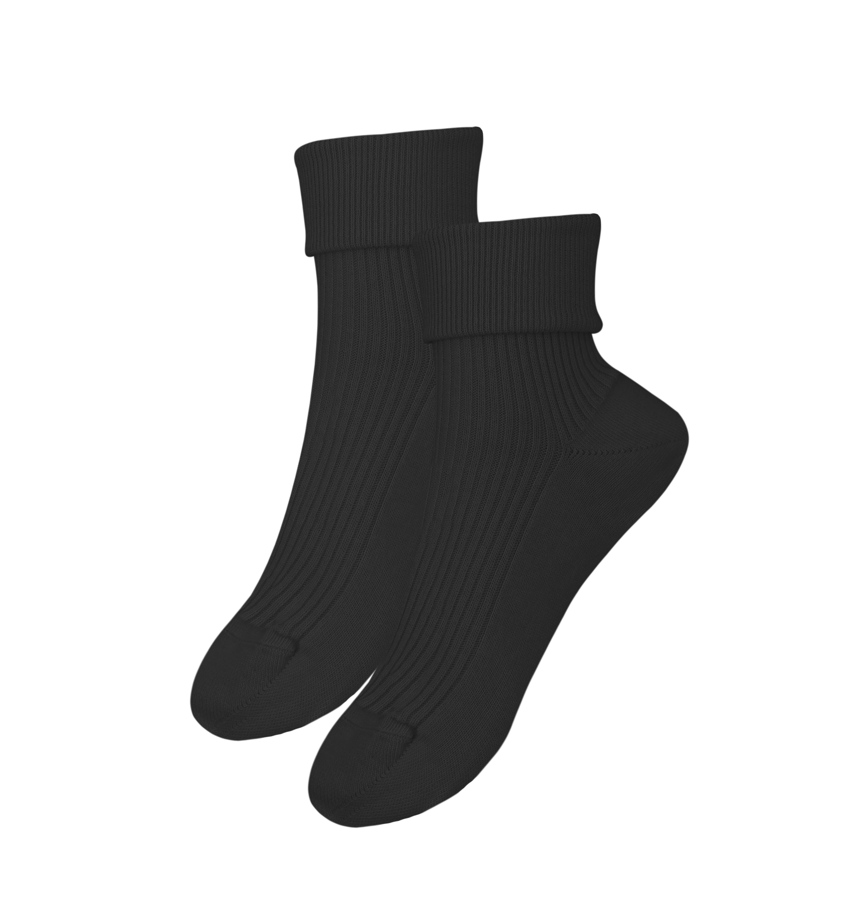 A pair of tittimitti® 100% Organic Combed Cotton Women's Socks in various colors, showcasing their luxurious texture and adjustable cuff design.