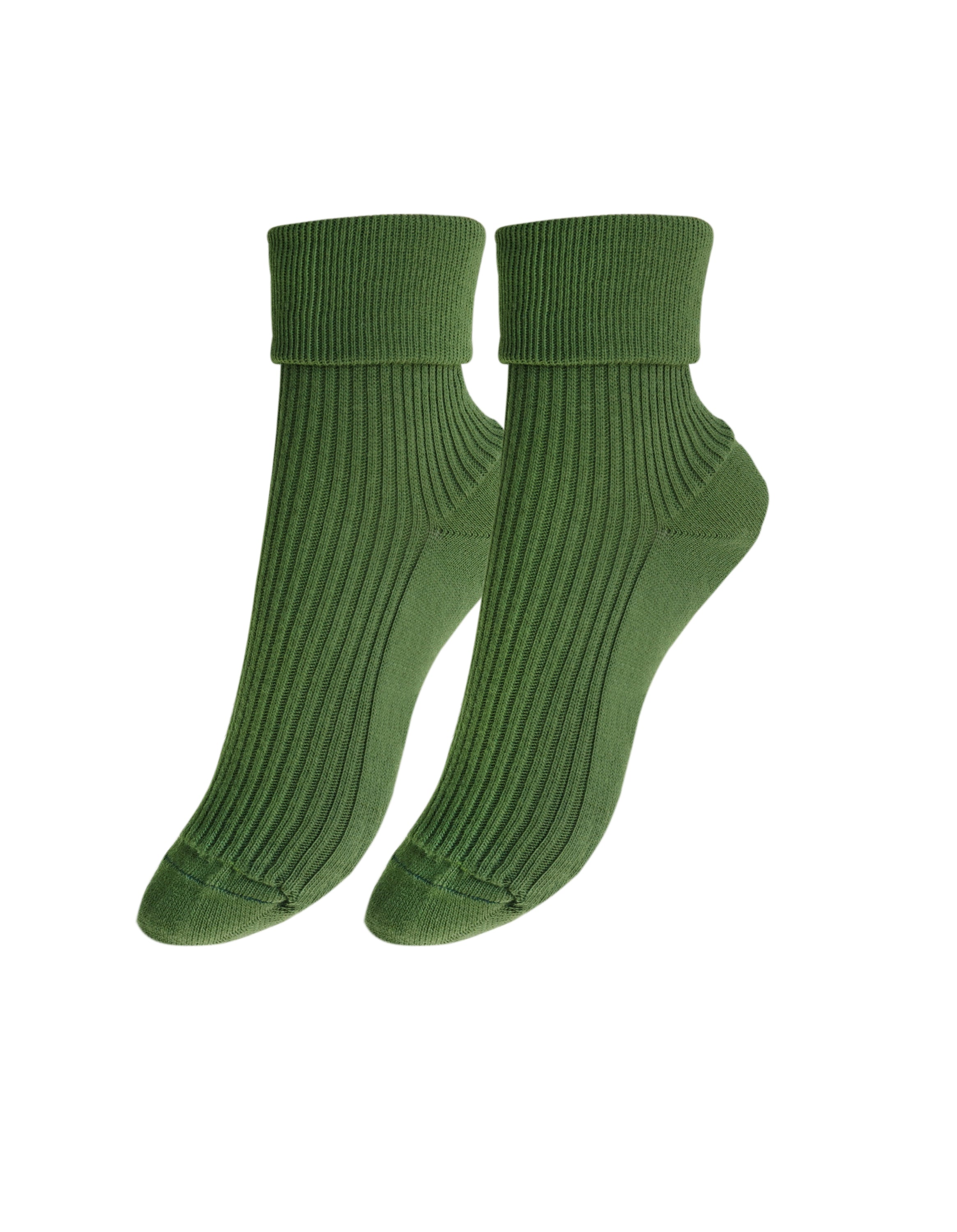 A pair of tittimitti® 100% Organic Combed Cotton Women's Socks in various colors, showcasing their luxurious texture and adjustable cuff design.