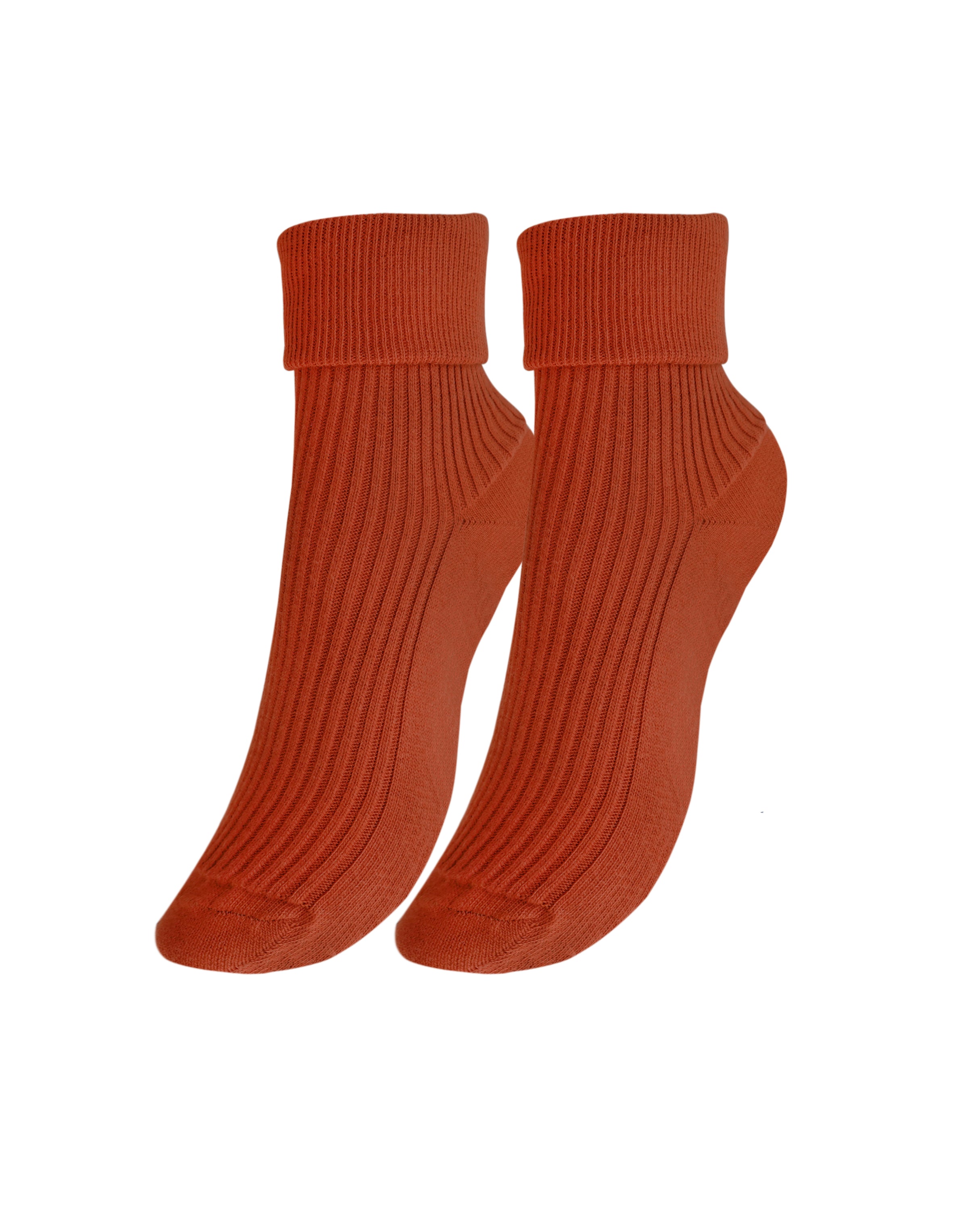 A pair of tittimitti® 100% Organic Combed Cotton Women's Socks in various colors, showcasing their luxurious texture and adjustable cuff design.