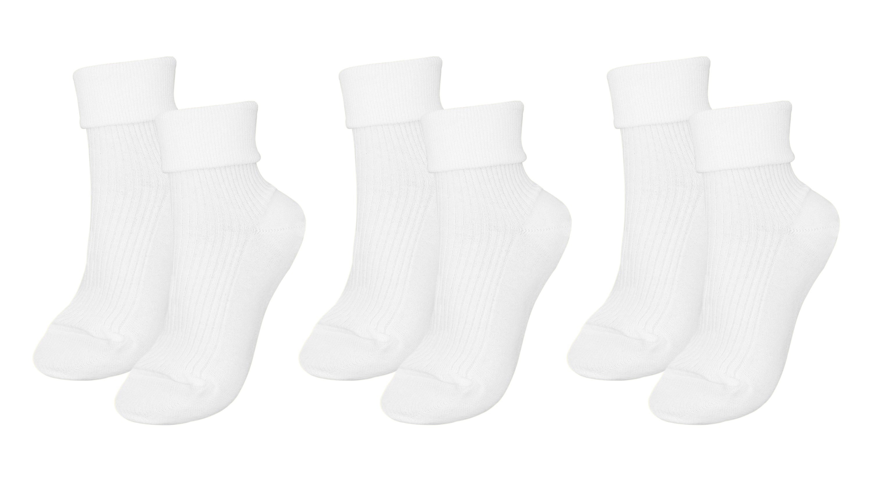 A pack of three pairs of tittimitti® luxury women's socks made from 100% organic combed cotton, showcasing various colors and textures.