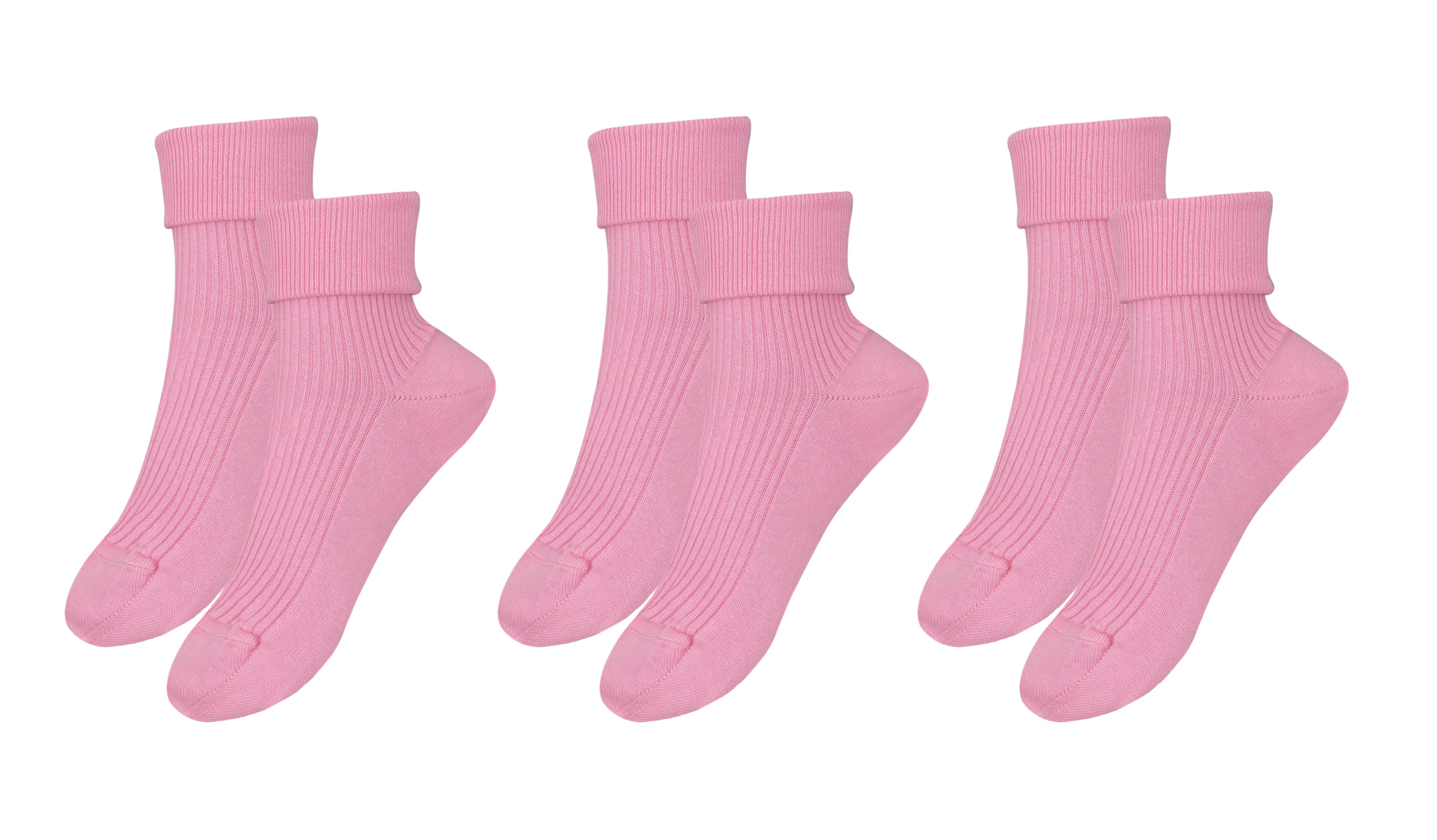 A pack of three pairs of tittimitti® luxury women's socks made from 100% organic combed cotton, showcasing various colors and textures.