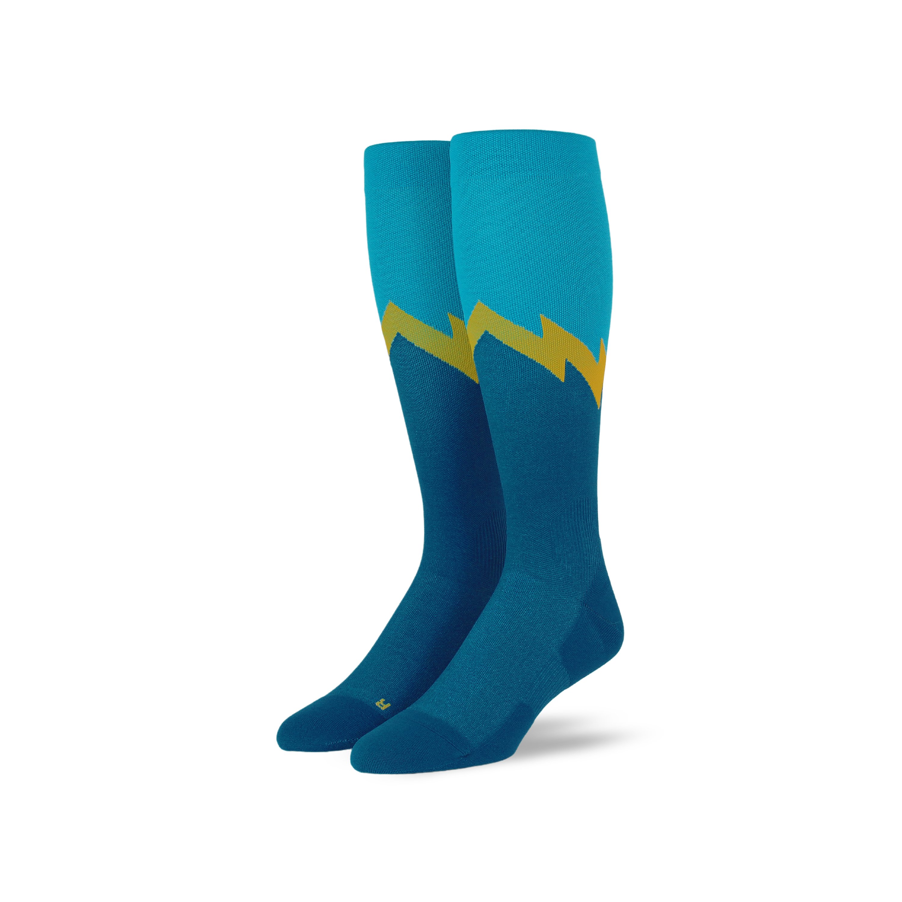 Valen Run OTC Compression Socks in black with graduated compression design for enhanced performance and comfort.