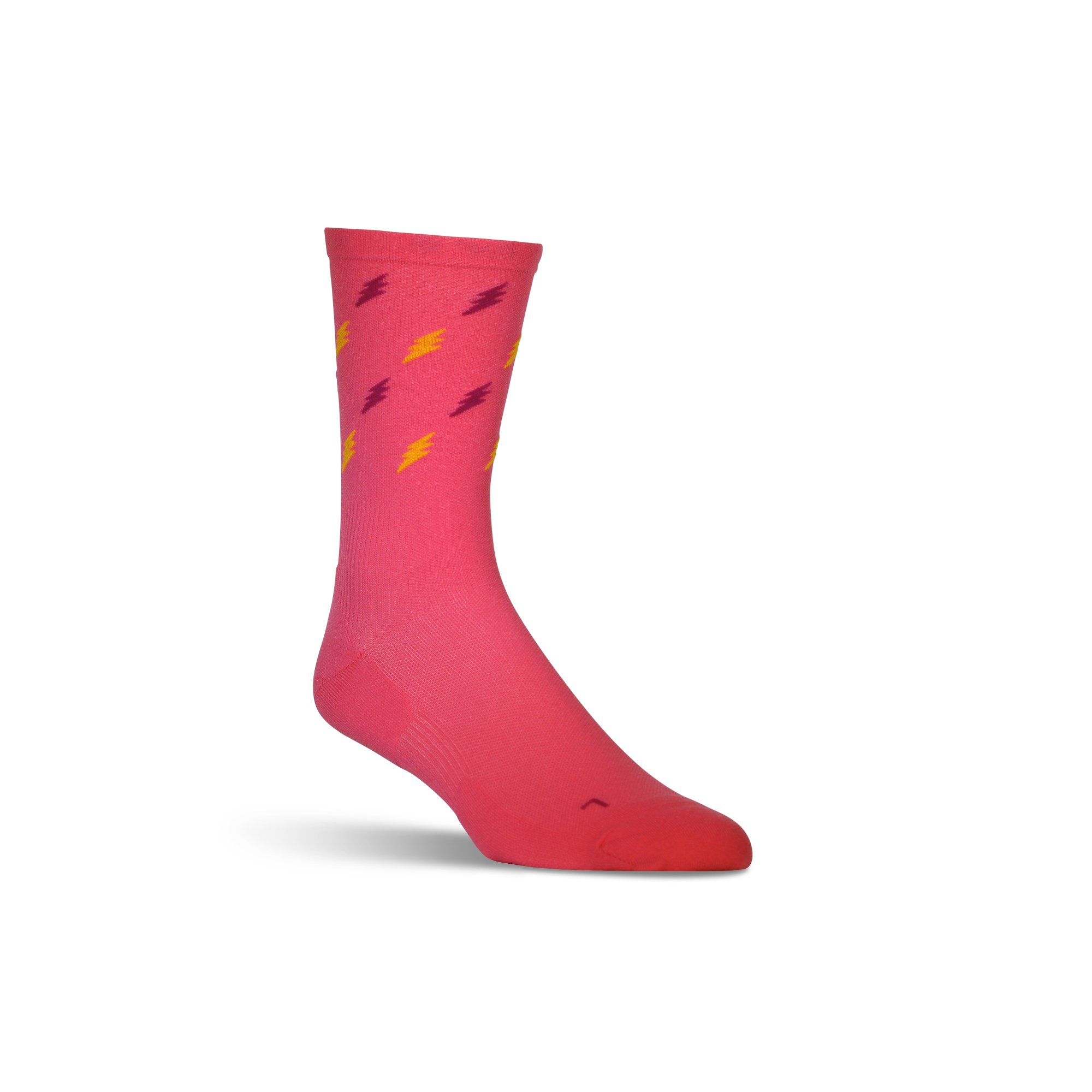 A pair of Voltage Run Crew Compression Socks designed for enhanced performance and recovery, featuring graduated compression and moisture-wicking fabric.