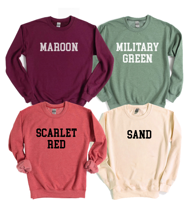 Cozy unisex Alabama Sweatshirt featuring a crew neck and soft fabric, perfect for casual wear.