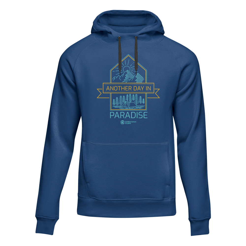 Another Day In Paradise Unisex Hoodie in a stylish design, showcasing its comfortable fit and vibrant colors.