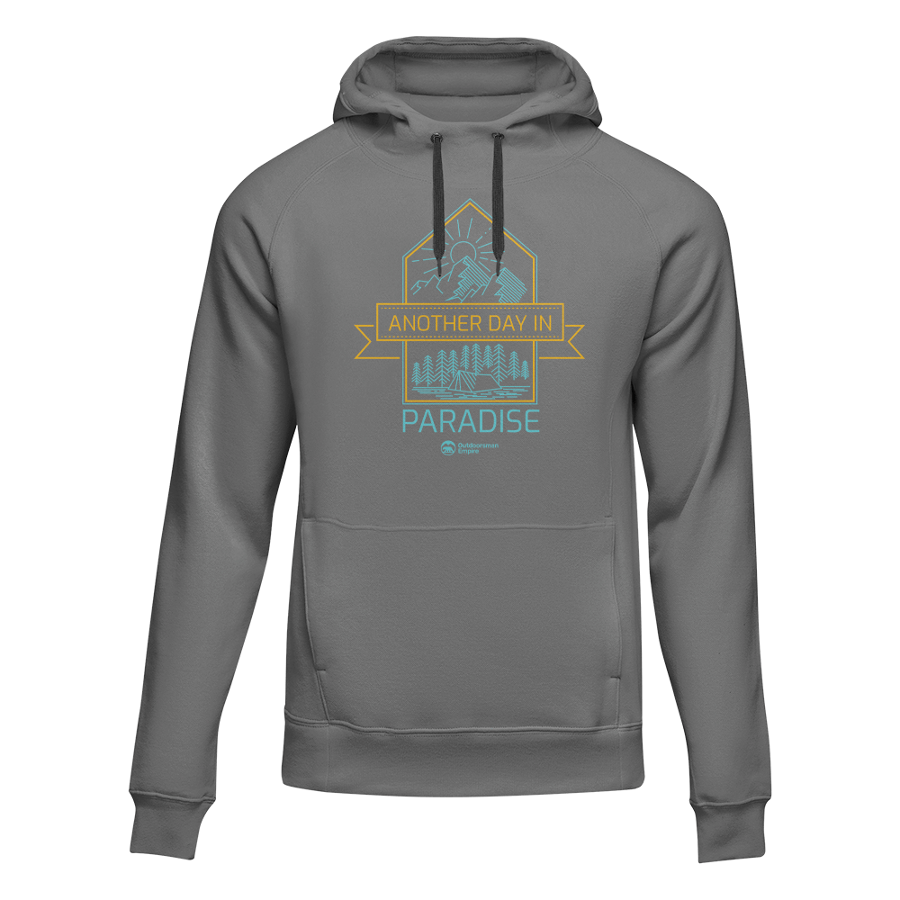 Another Day In Paradise Unisex Hoodie in a stylish design, showcasing its comfortable fit and vibrant colors.