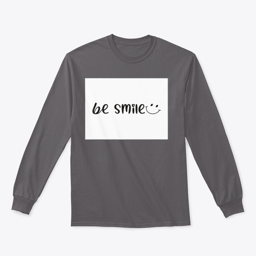 A stylish Be Smile Positive Slogan Design Vector Draw Shirt made from 100% cotton, featuring a cheerful slogan in a modern font.