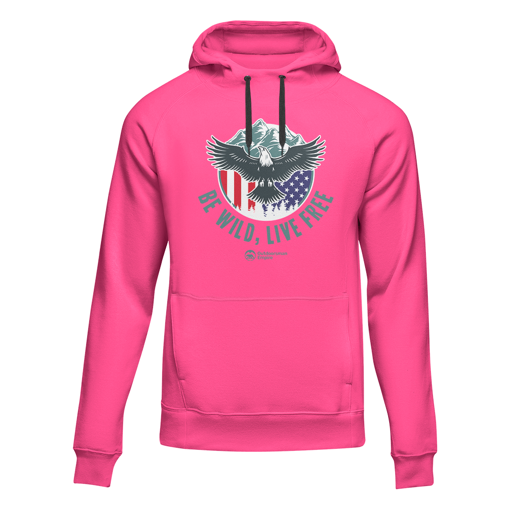 Be Wild Be Free Unisex Hoodie in a stylish design, showcasing its comfortable fit and vibrant colors, perfect for casual wear.