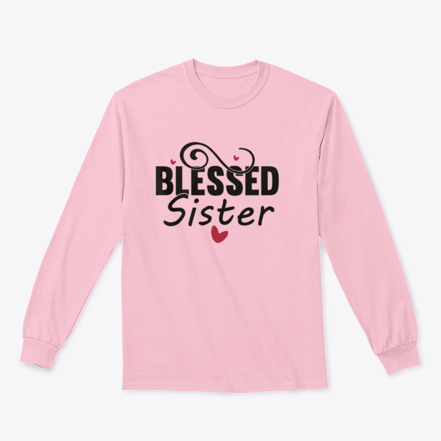 A collection of Blessed Sister Design T-shirts and hoodies in various colors and sizes, showcasing their comfortable fabric and stylish design.