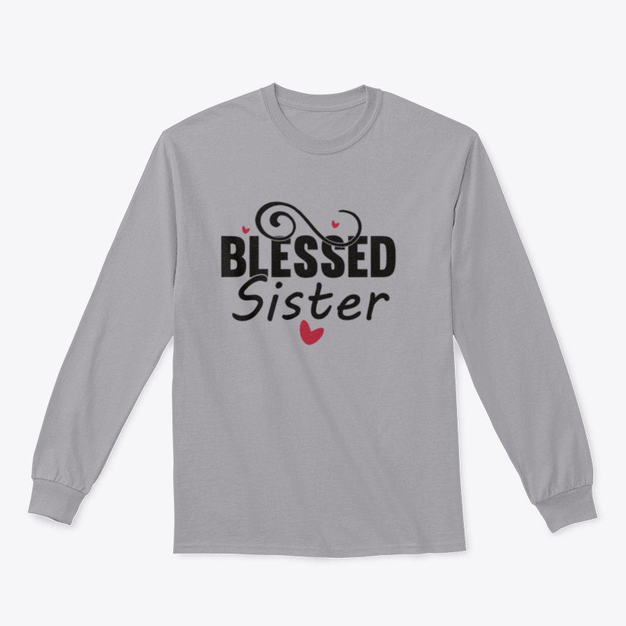 A collection of Blessed Sister Design T-shirts and hoodies in various colors and sizes, showcasing their comfortable fabric and stylish design.