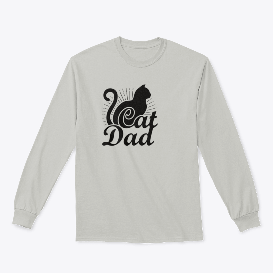 A stylish Cat Dad Quote Vector t-shirt featuring a cute cat design, made from soft 100% cotton fabric.