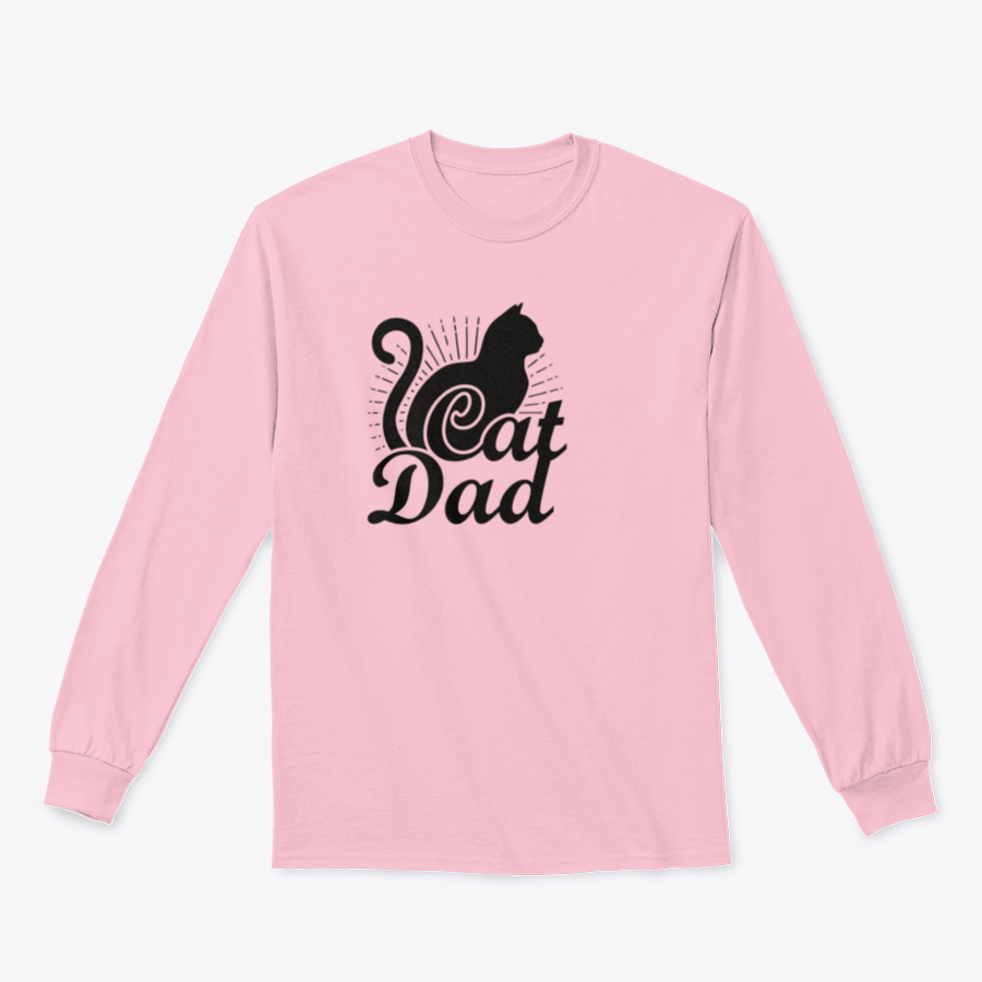 A stylish Cat Dad Quote Vector t-shirt featuring a cute cat design, made from soft 100% cotton fabric.