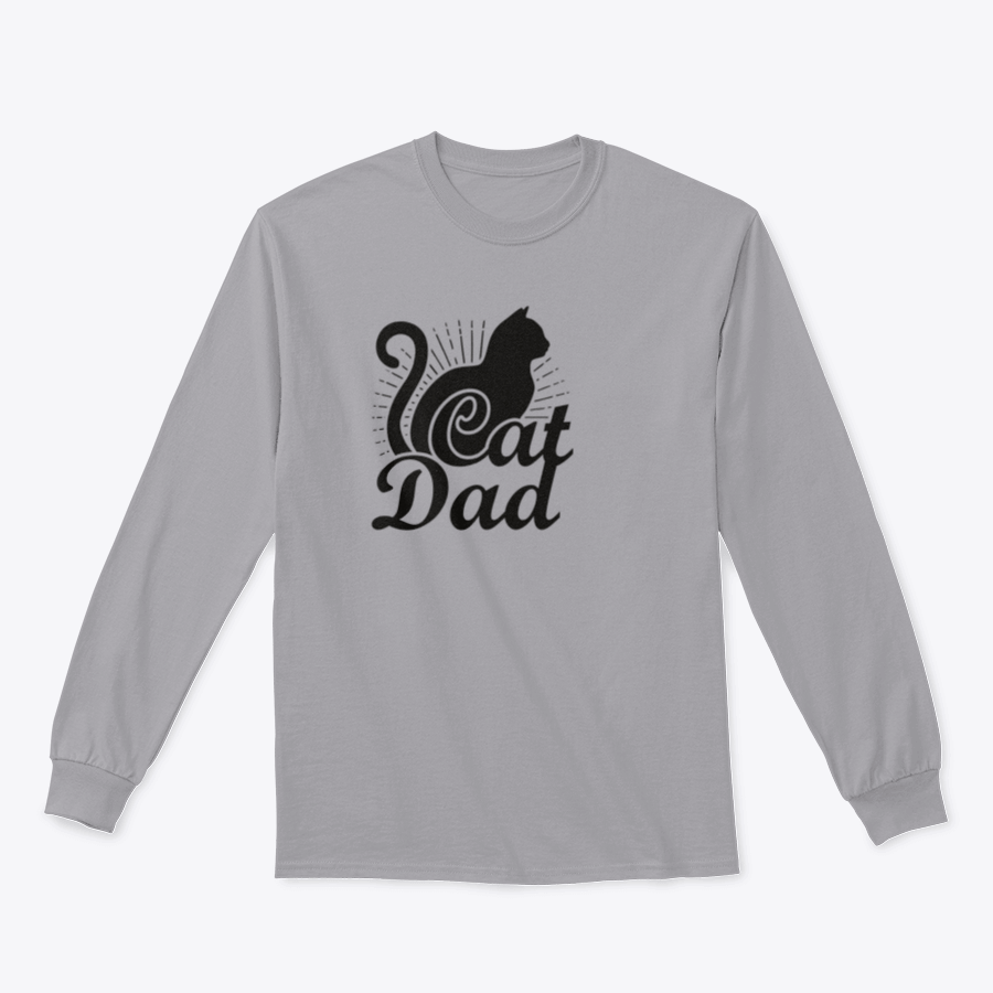 A stylish Cat Dad Quote Vector t-shirt featuring a cute cat design, made from soft 100% cotton fabric.