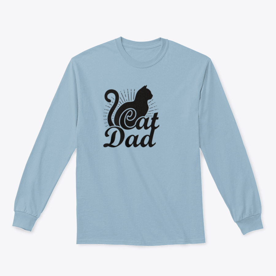 A stylish Cat Dad Quote Vector t-shirt featuring a cute cat design, made from soft 100% cotton fabric.