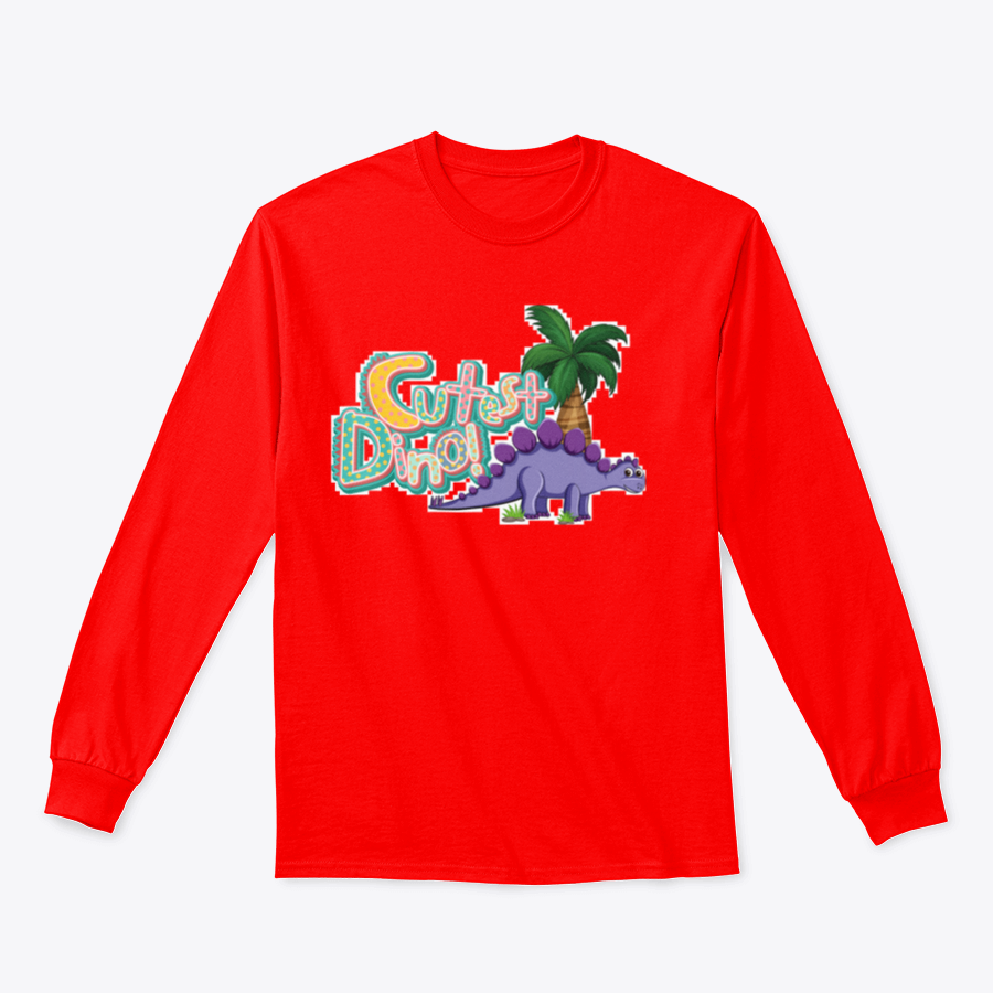 Cute Dinosaur Cartoon Character with a colorful Dino Font Banner, showcasing a playful design perfect for kids.